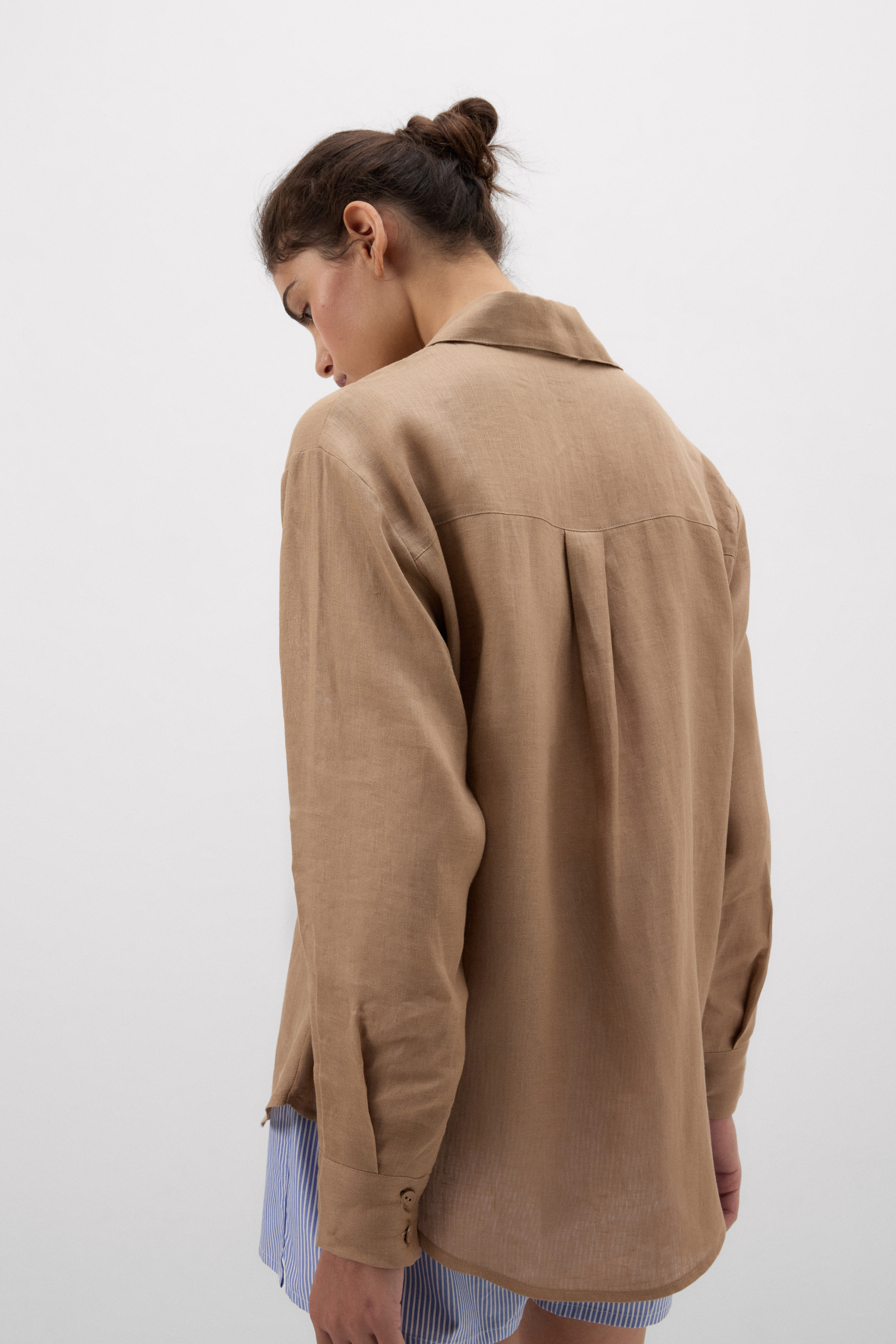 The Pure Linen リネンファブリック シャツ