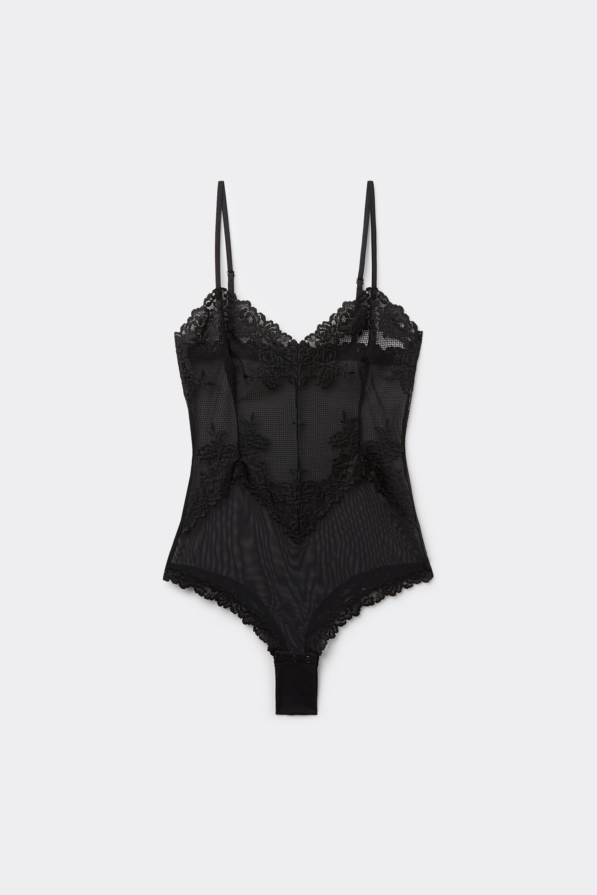 Pretty Flowers チュール＆レース ボディスーツ