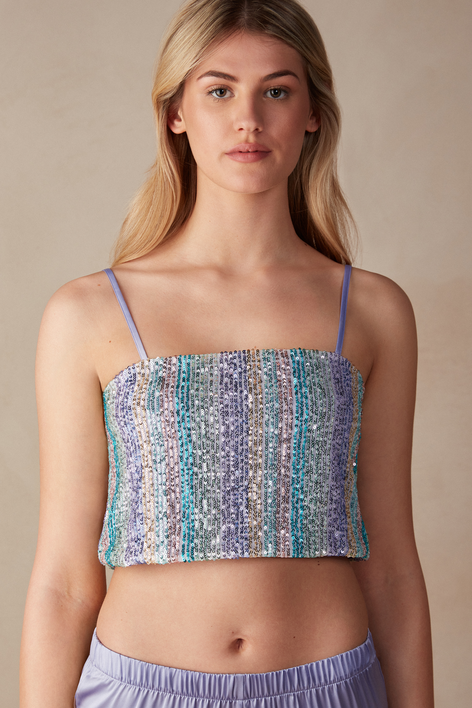 Короткий Топ с Пайетками Miami Nights | Intimissimi