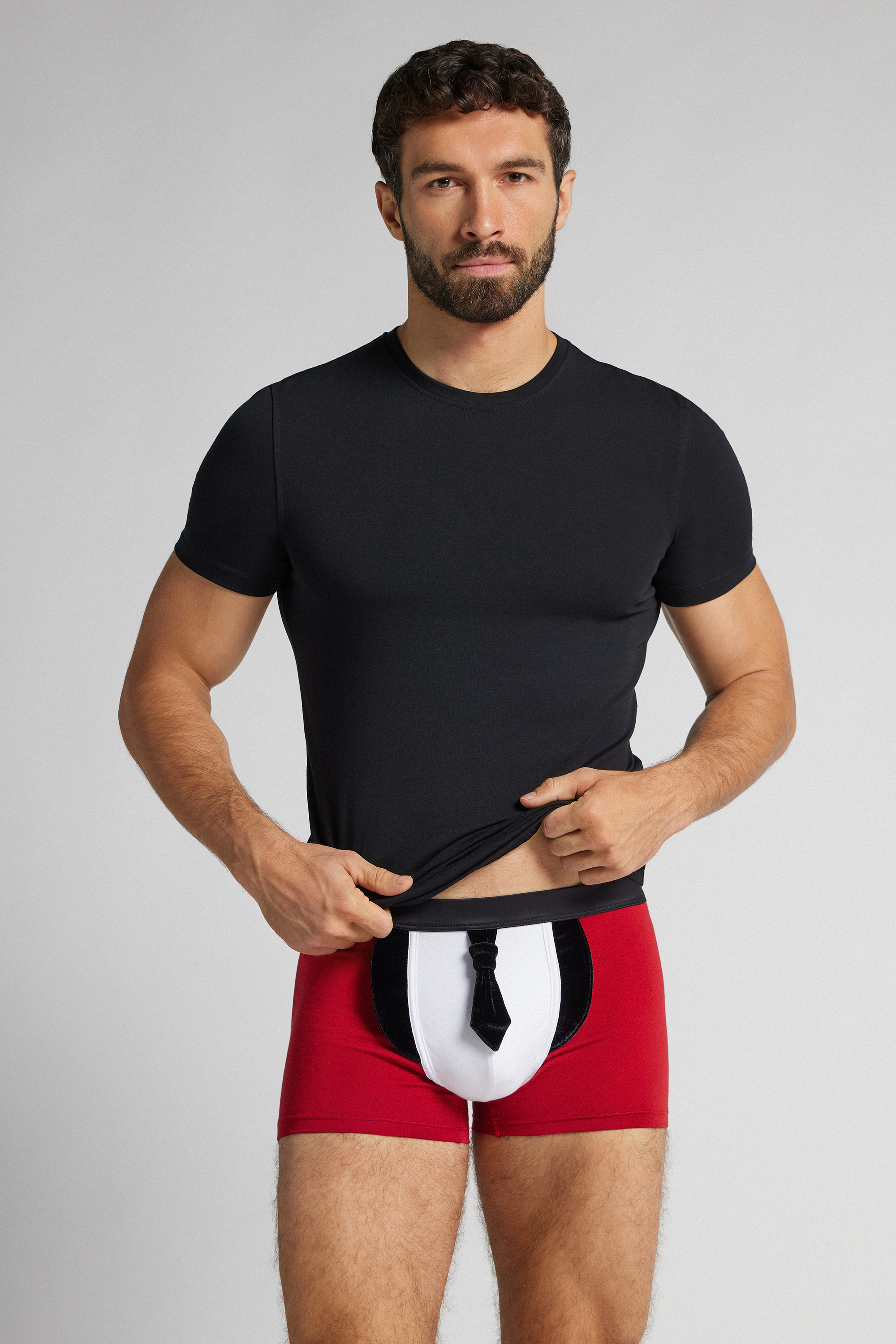 スーペリアコットン タキシードプリント ボクサー