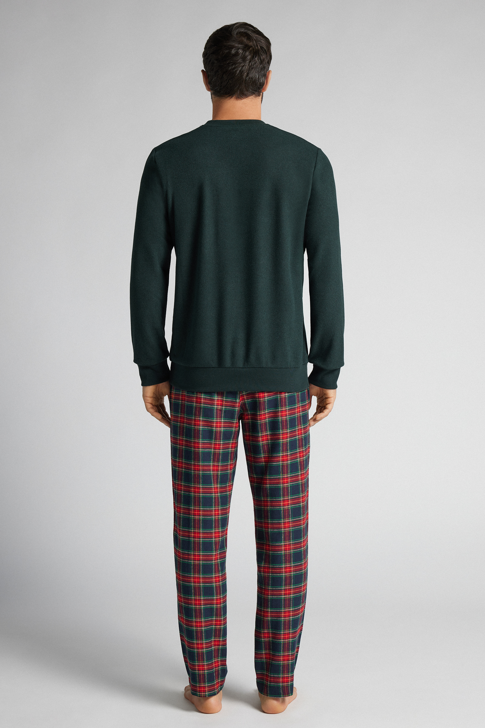 ニット 「Apr&egrave;s-Ski」プリント ロングパジャマ