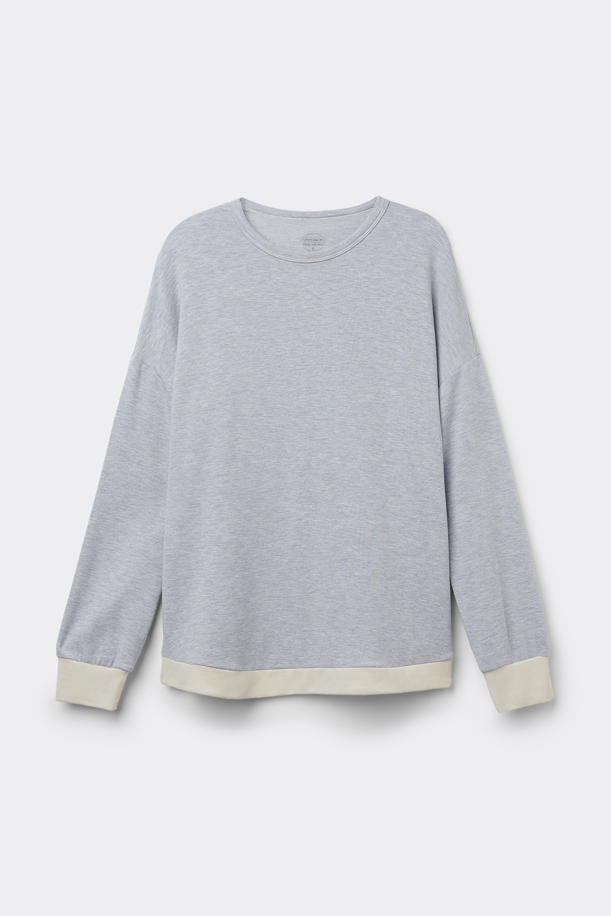 Cold Winter Night Modal with Wool Long-Sleeved Top