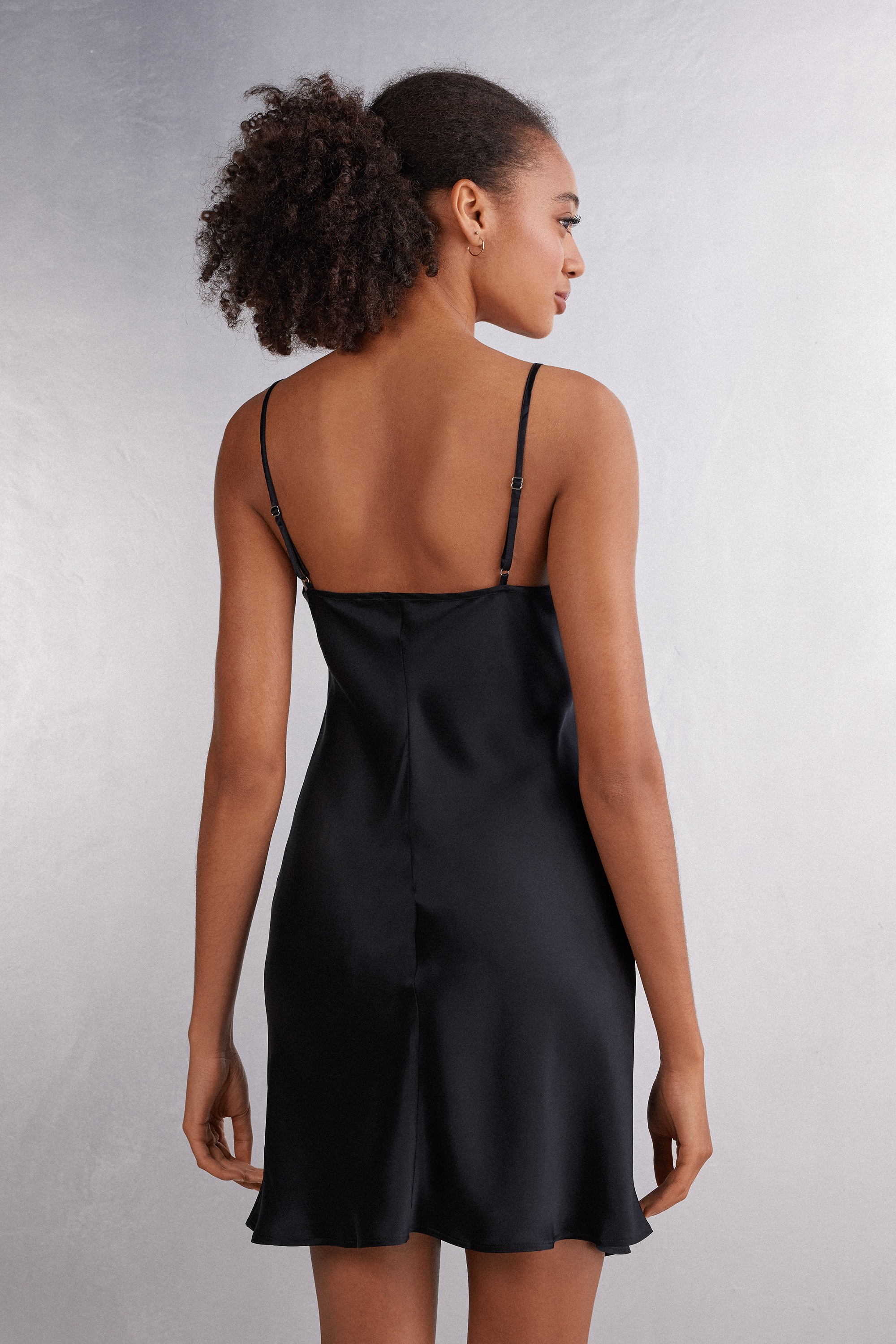 Silk Slip with Lace Insert Detail | Intimissimi