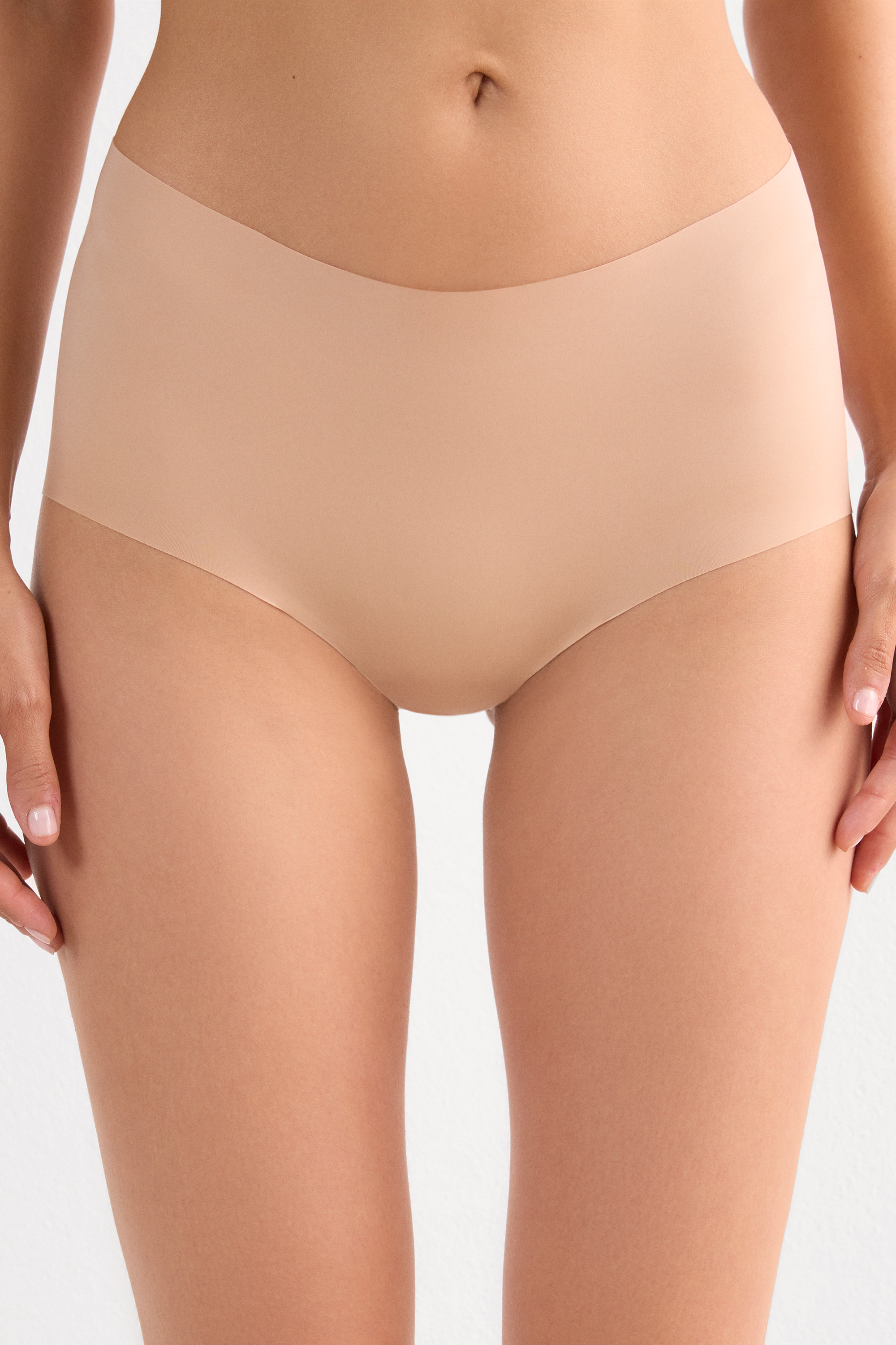 シームレス マイクロファイバー キュロット