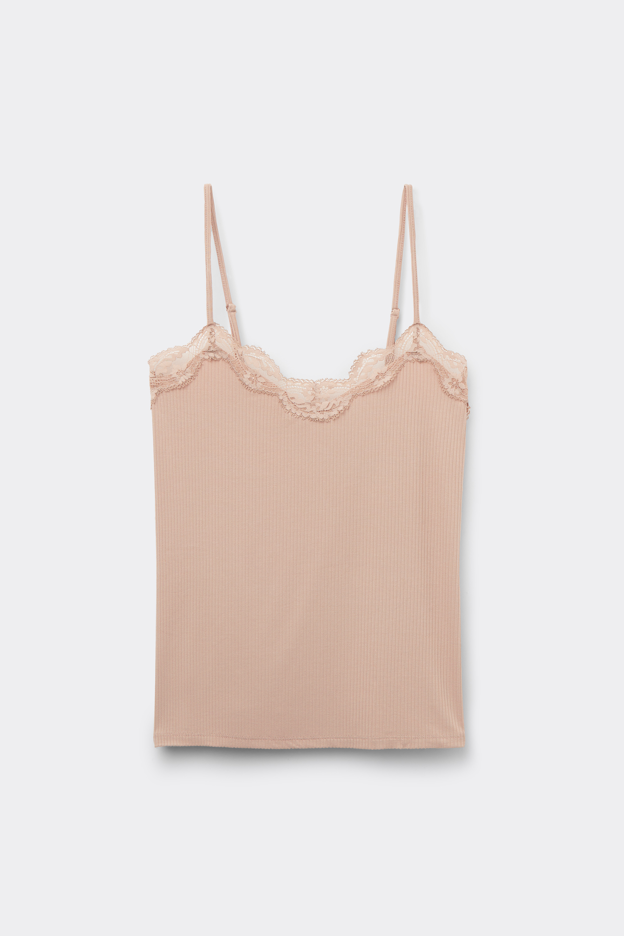 Your Everyday Wear レース リブ トップス