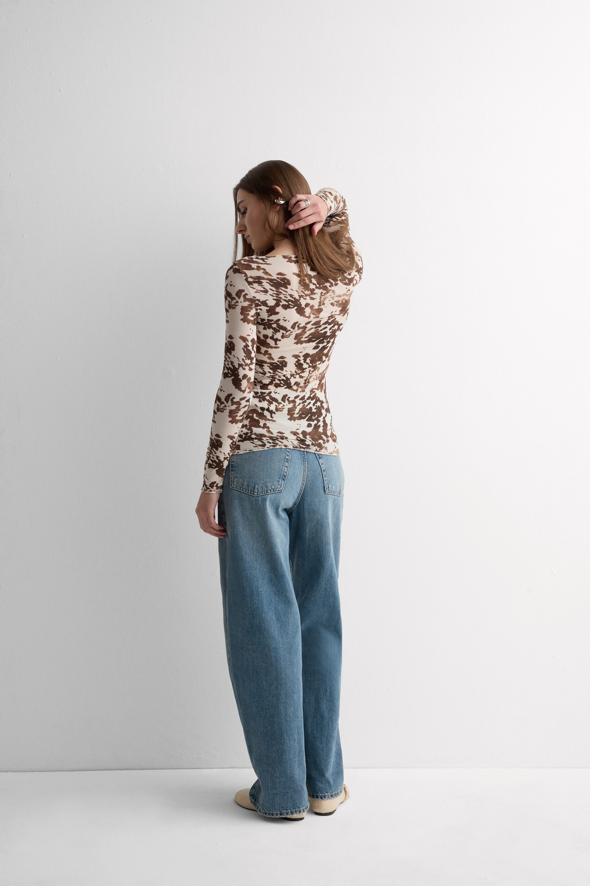 カウプリント ウルトラライトモダール＆カシミヤ ロングスリーブ ニット