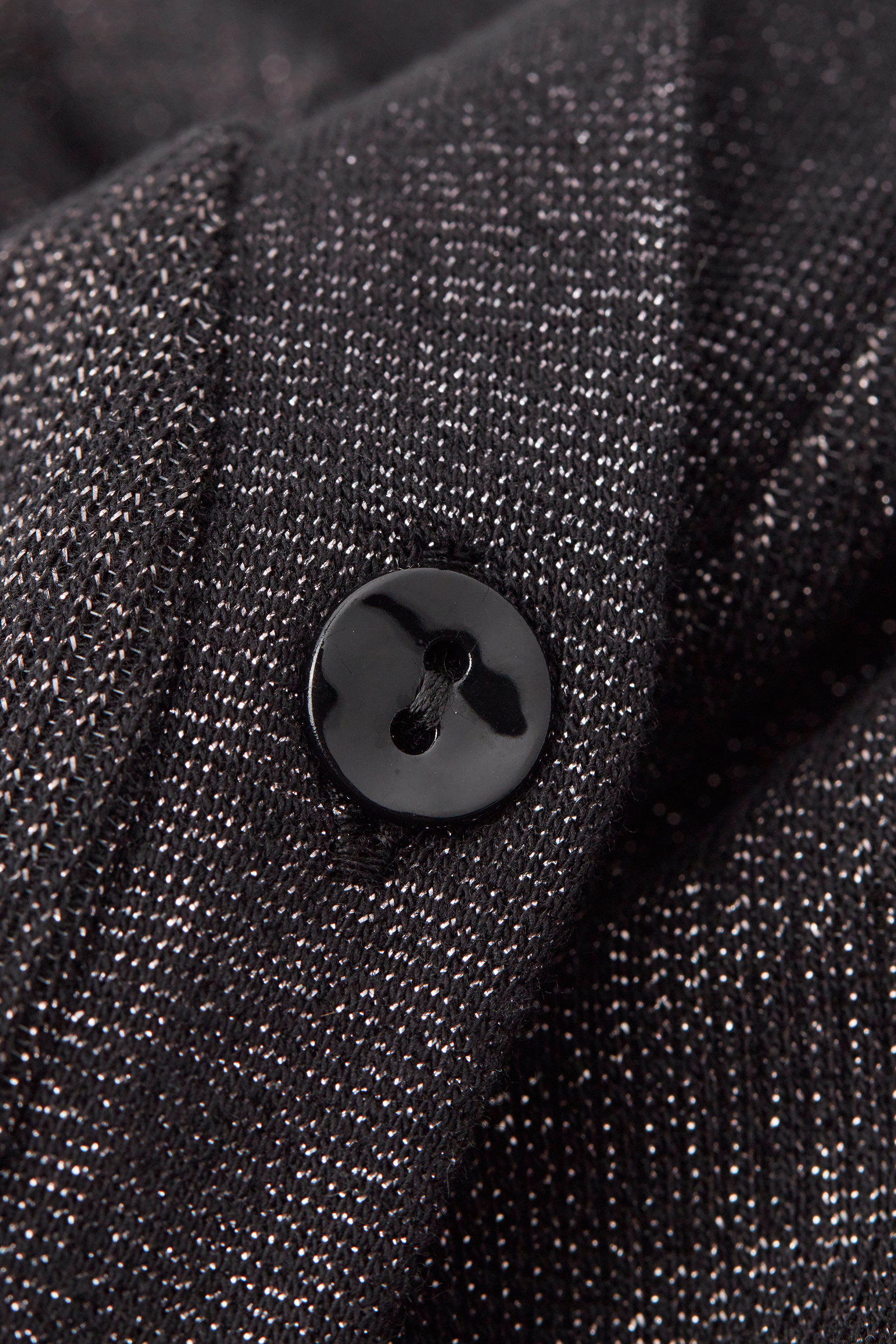 ラメ コットンリブ カーディガン