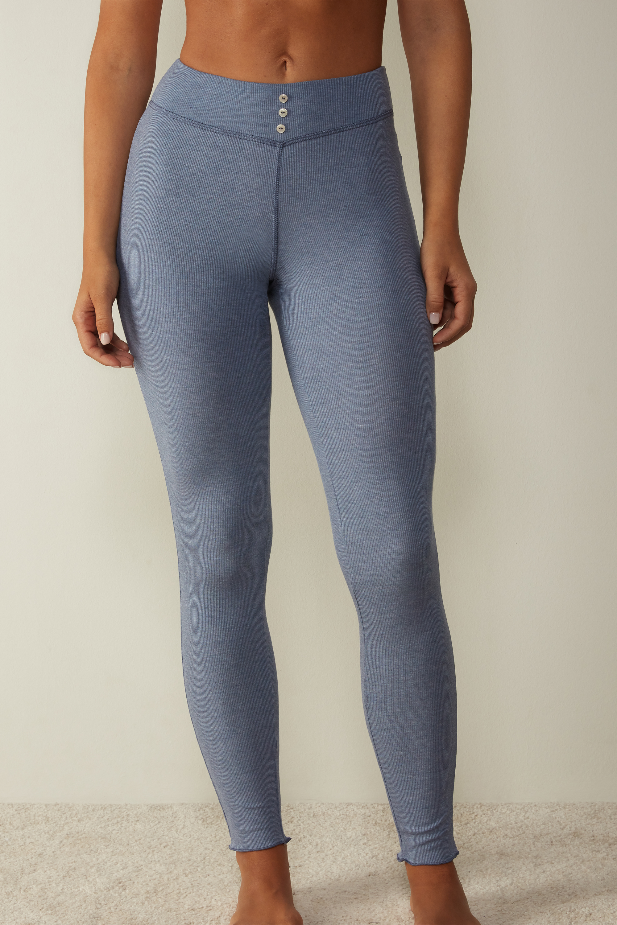 Ribbed Modal Blend Leggings | Intimissimi