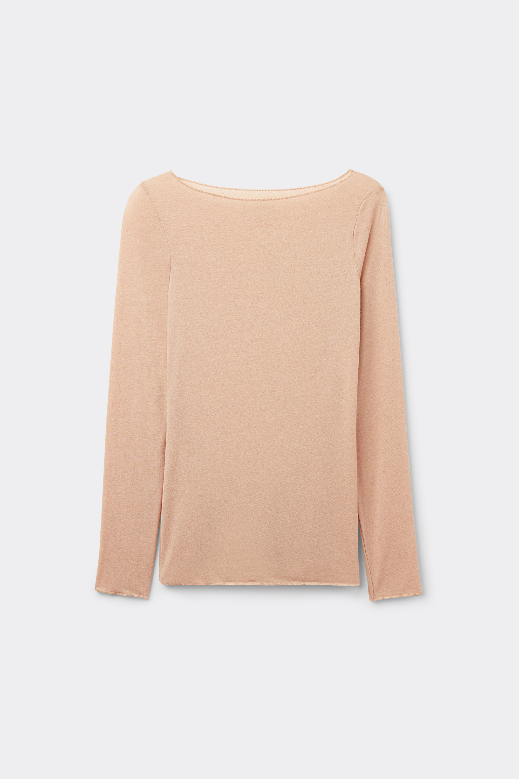 ボートネック モダール カシミヤ ウルトラライト トップス