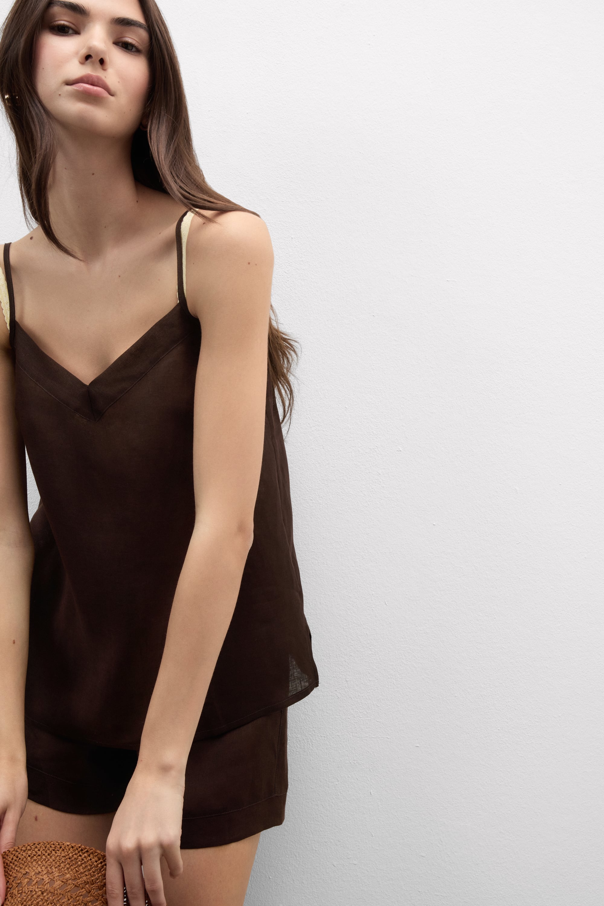 The Pure Linen リネンファブリック トップス