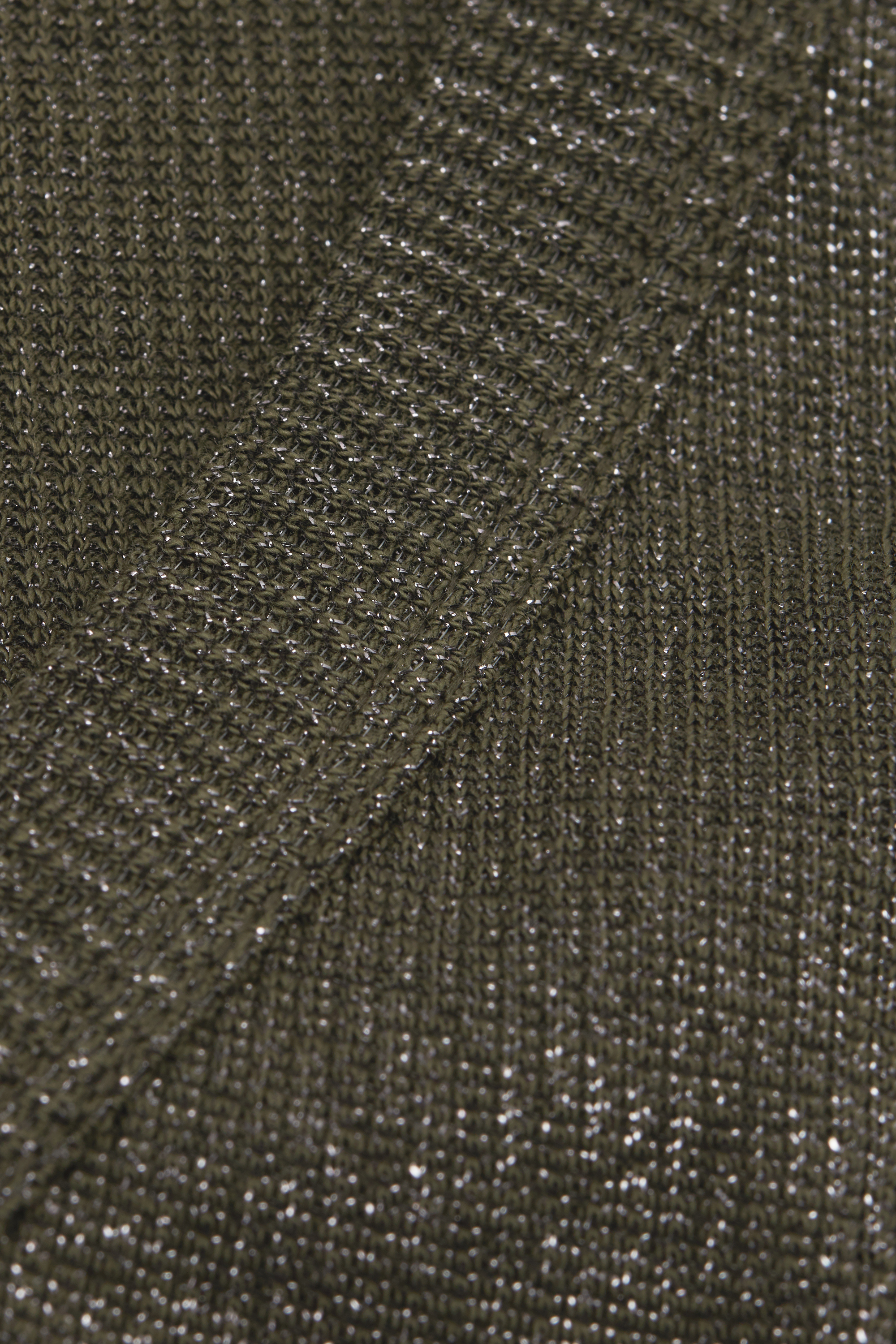 Vネック ラメ コットンリブ タンクトップ