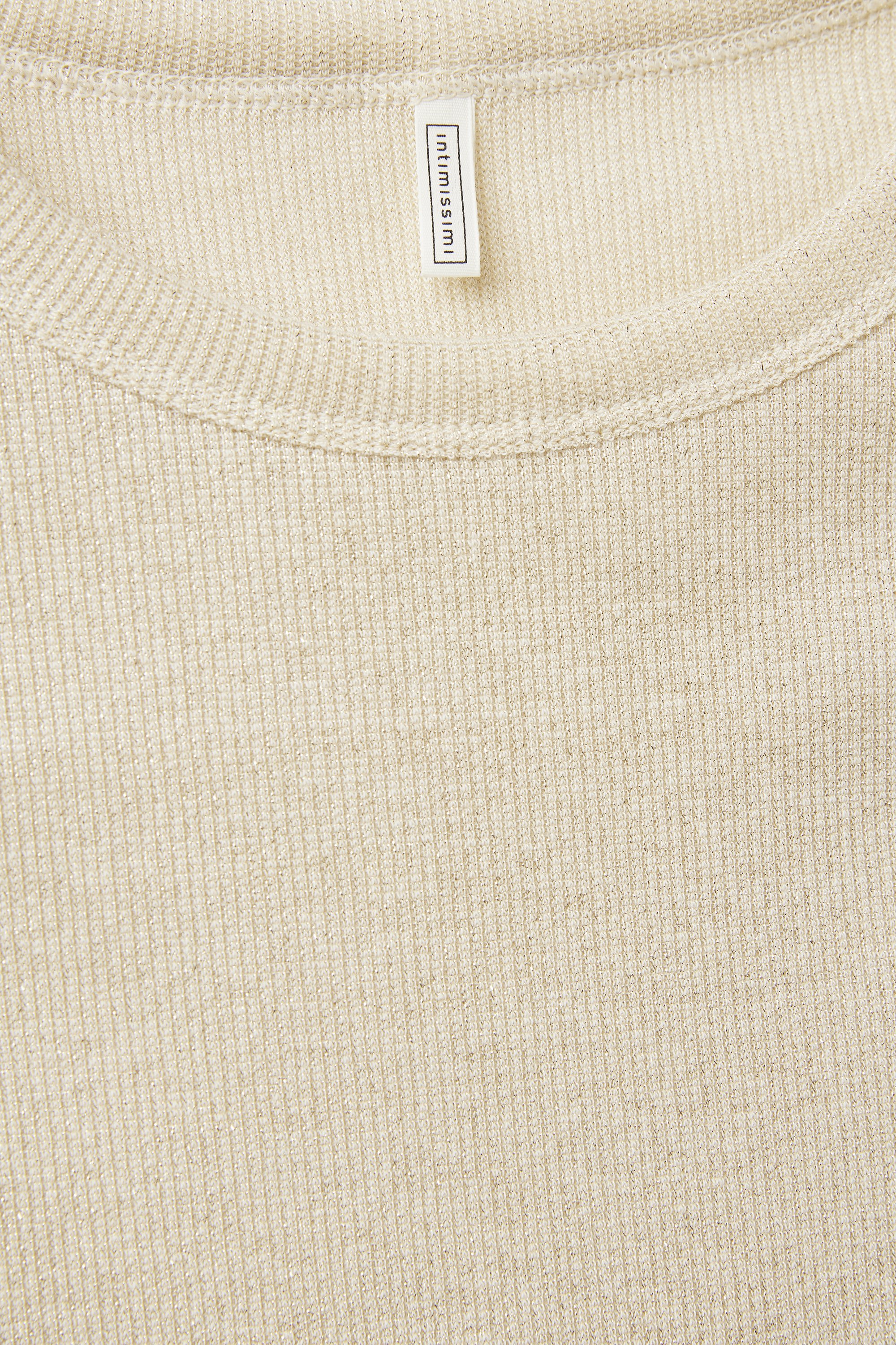 ラメ コットンリブ タンクトップ