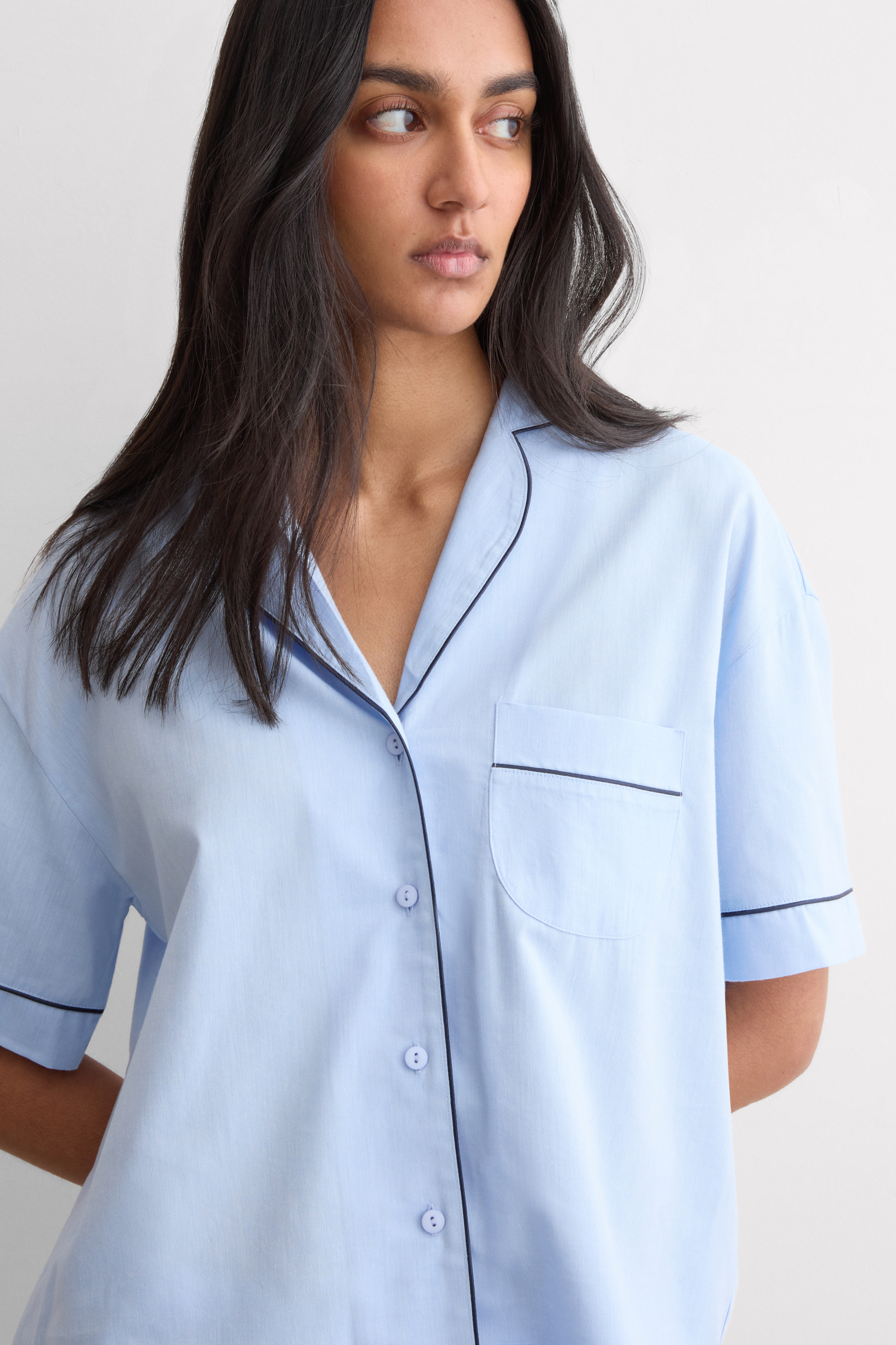 "Chambray NI" コットン＆モダール ショートパジャマ