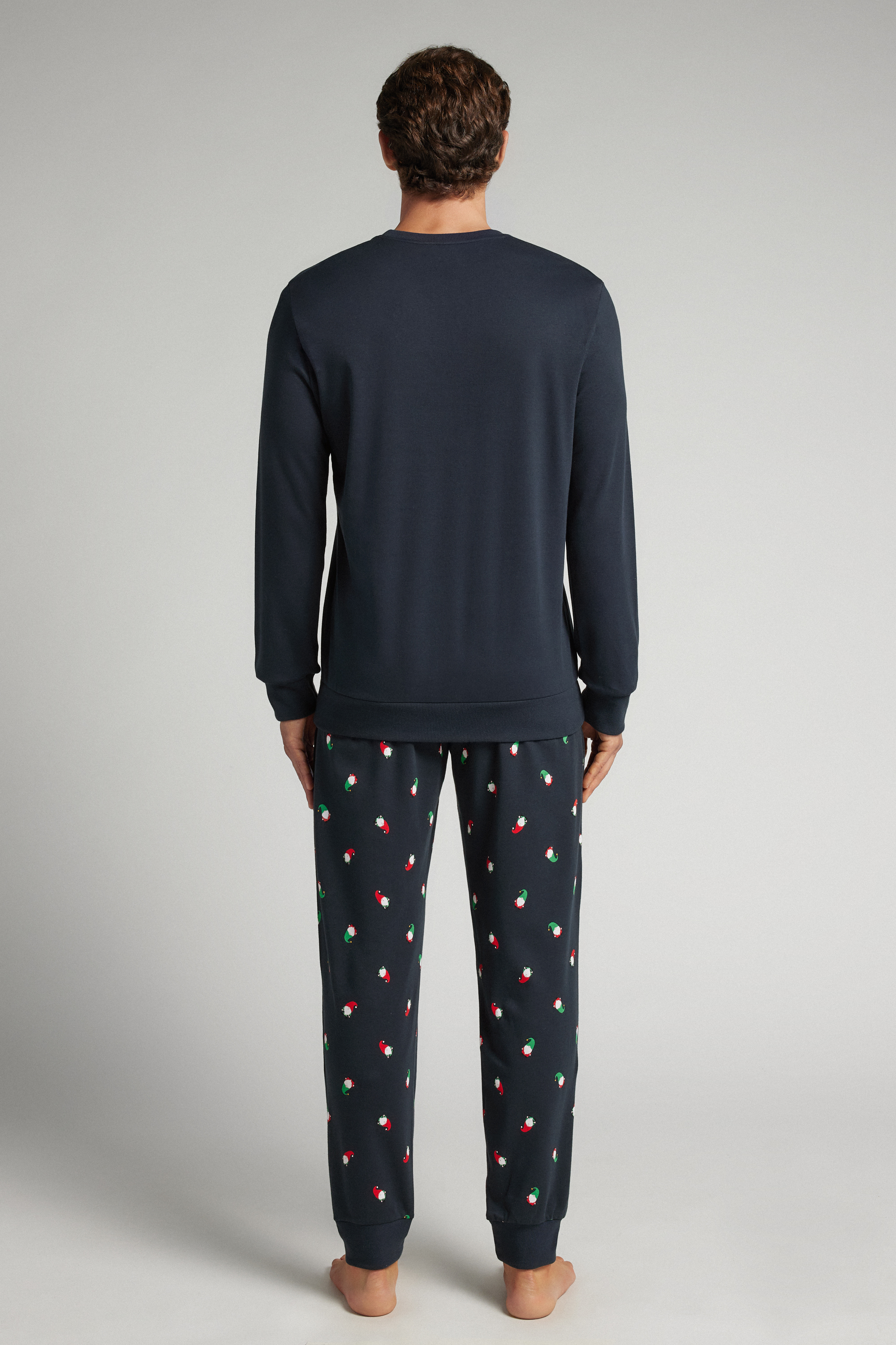 コットン ノームプリント ロングパジャマ