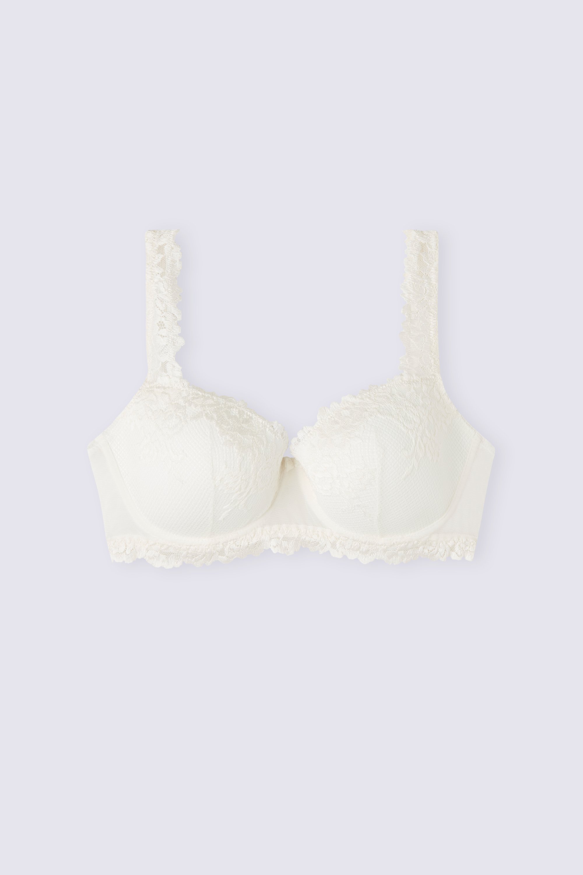 Soutien-gorge balconnet en dentelle florale