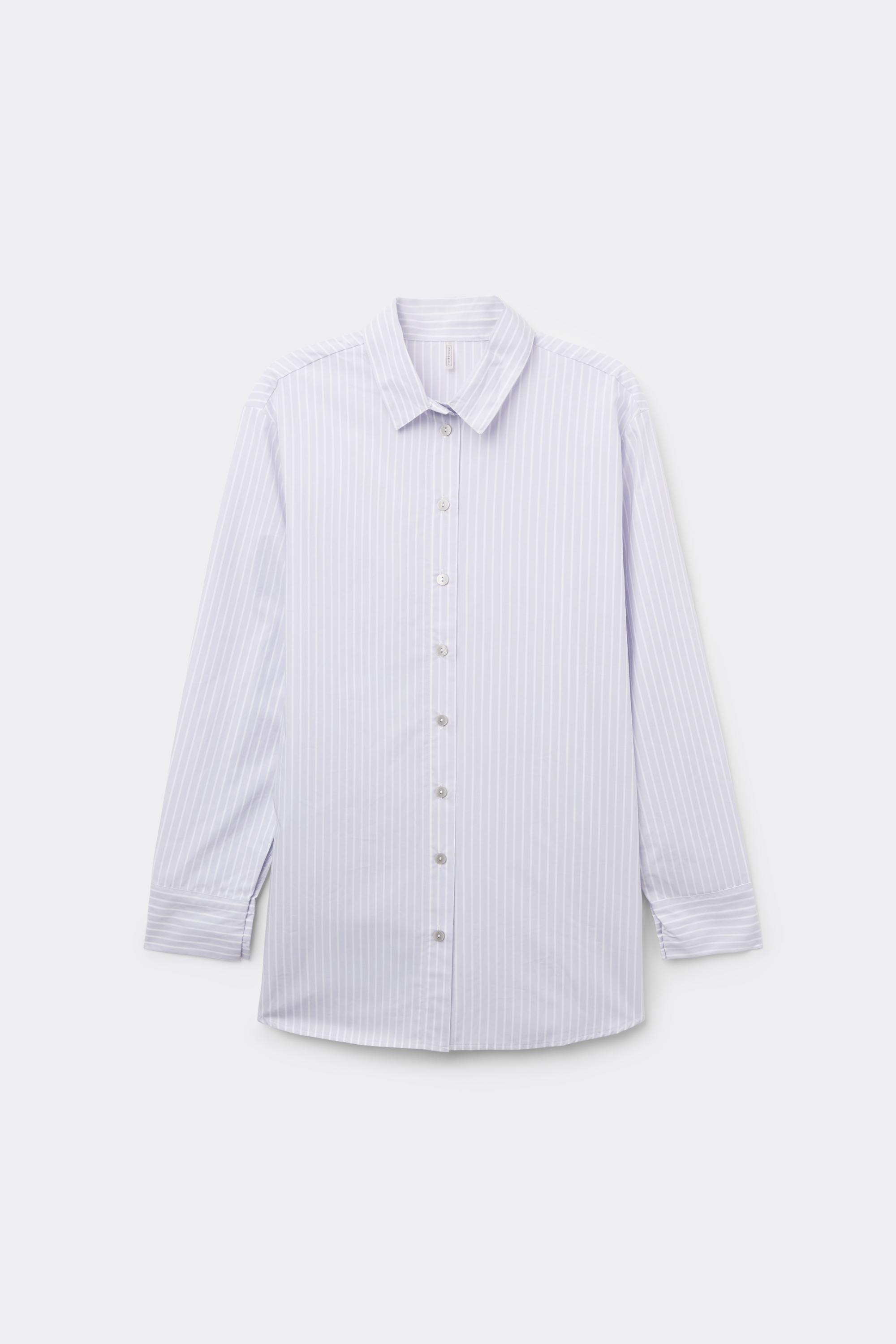 "Love Me Tender" ストライプ コットンファブリック シャツ