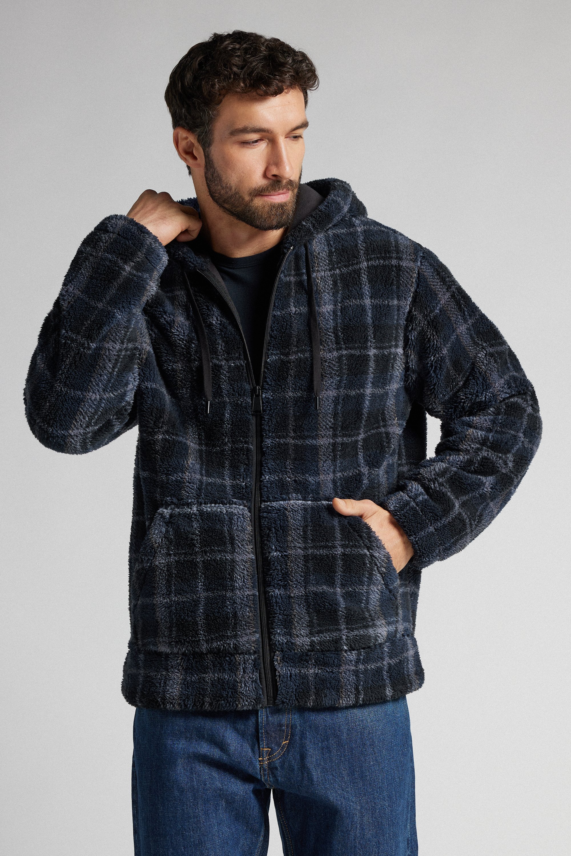 テディ ファスナー付き パーカー