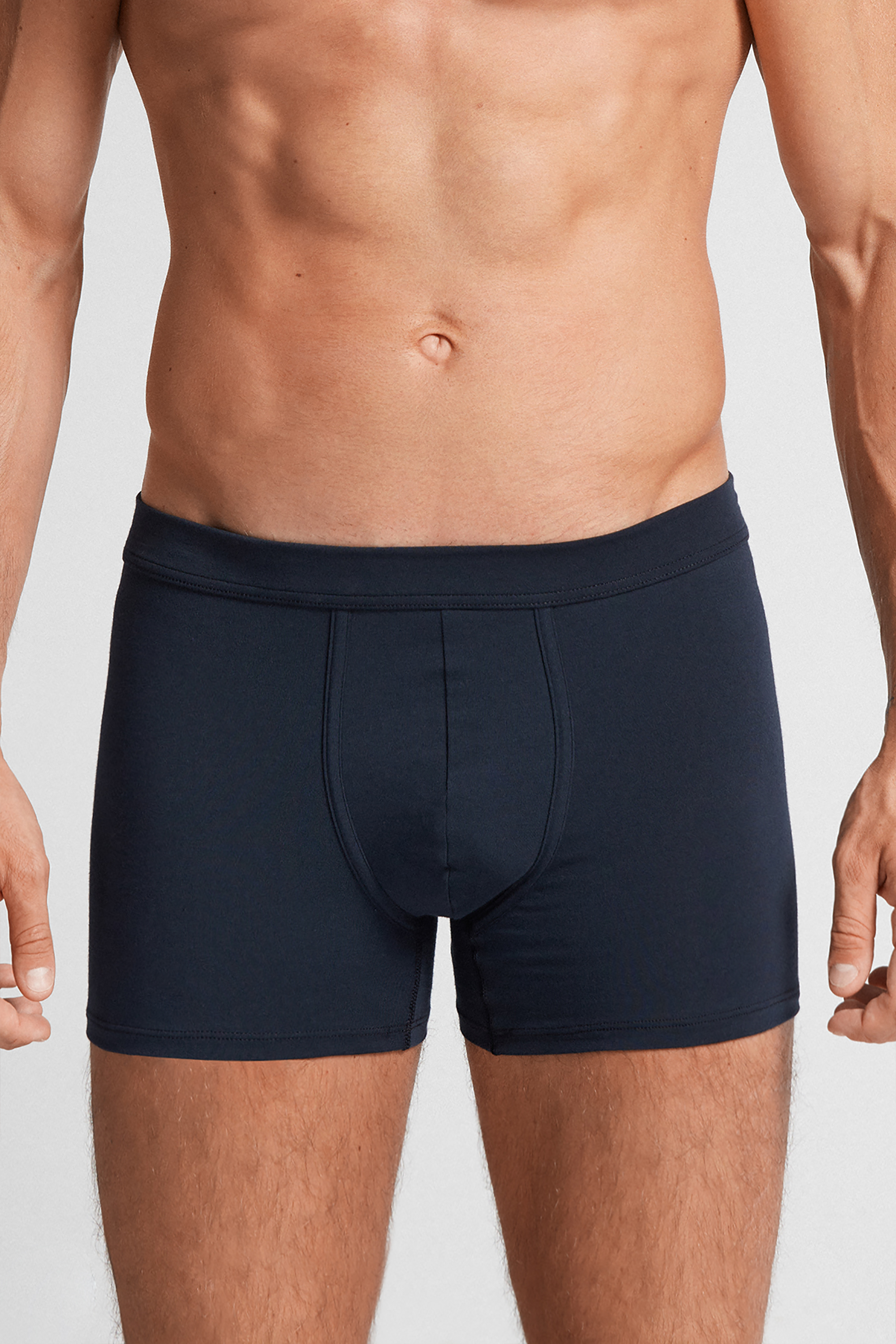US Men's Silky Long Sheath Sleeve Boxer Briefs Shorts Trunks Lingerie  Underwear