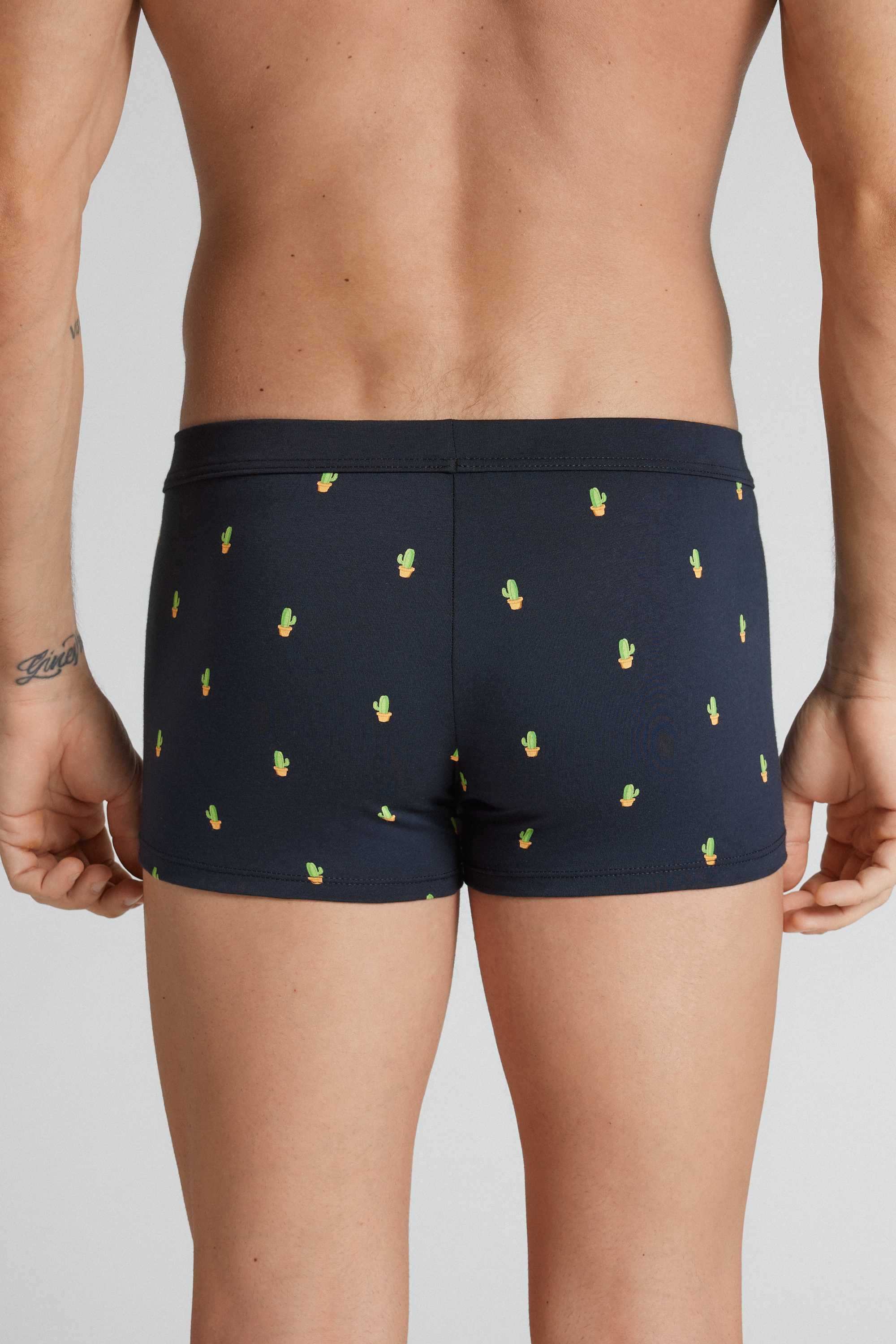 サボテンプリント スーペリアコットン ボクサー