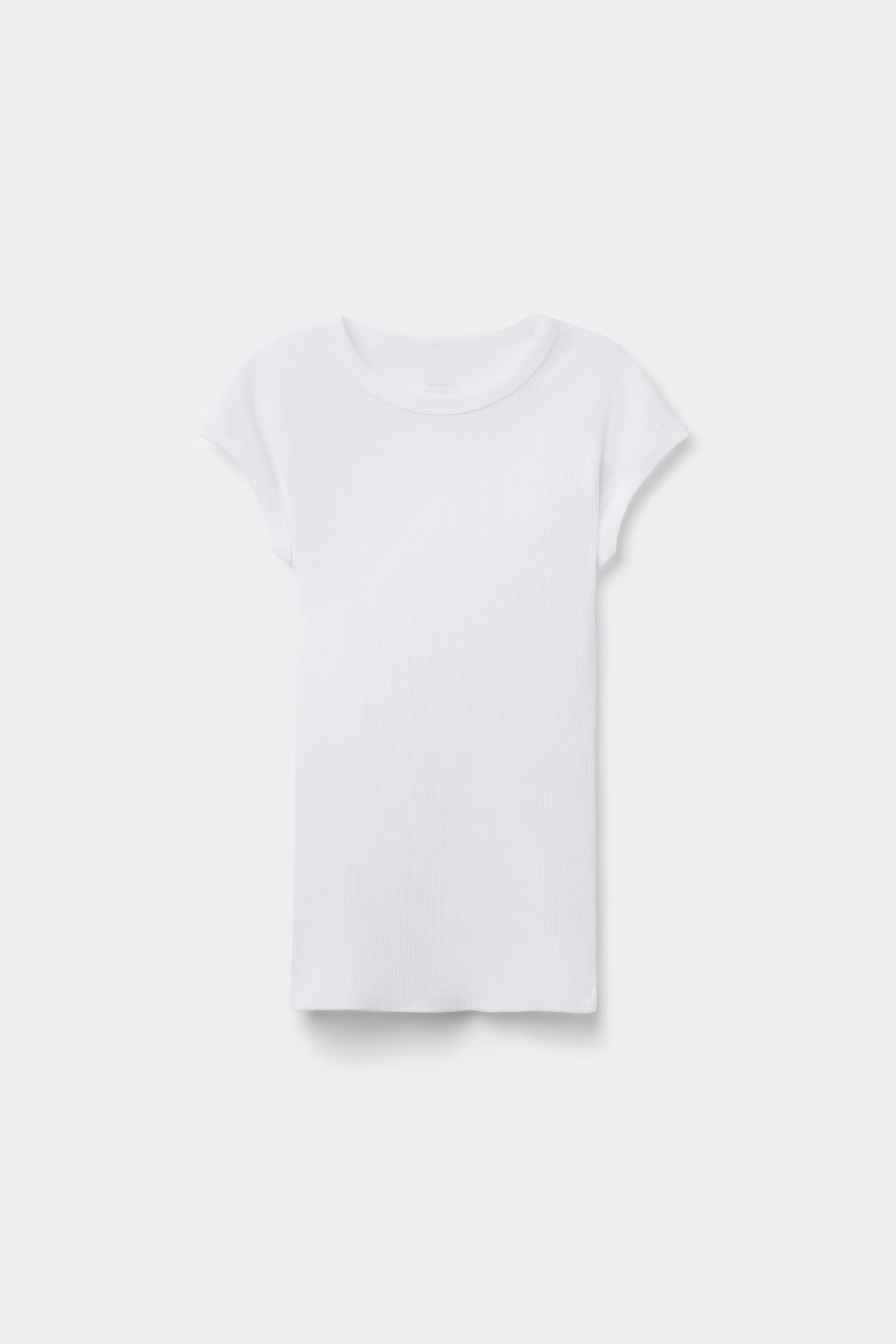 Superiorコットン リブ ショートスリーブ ニット