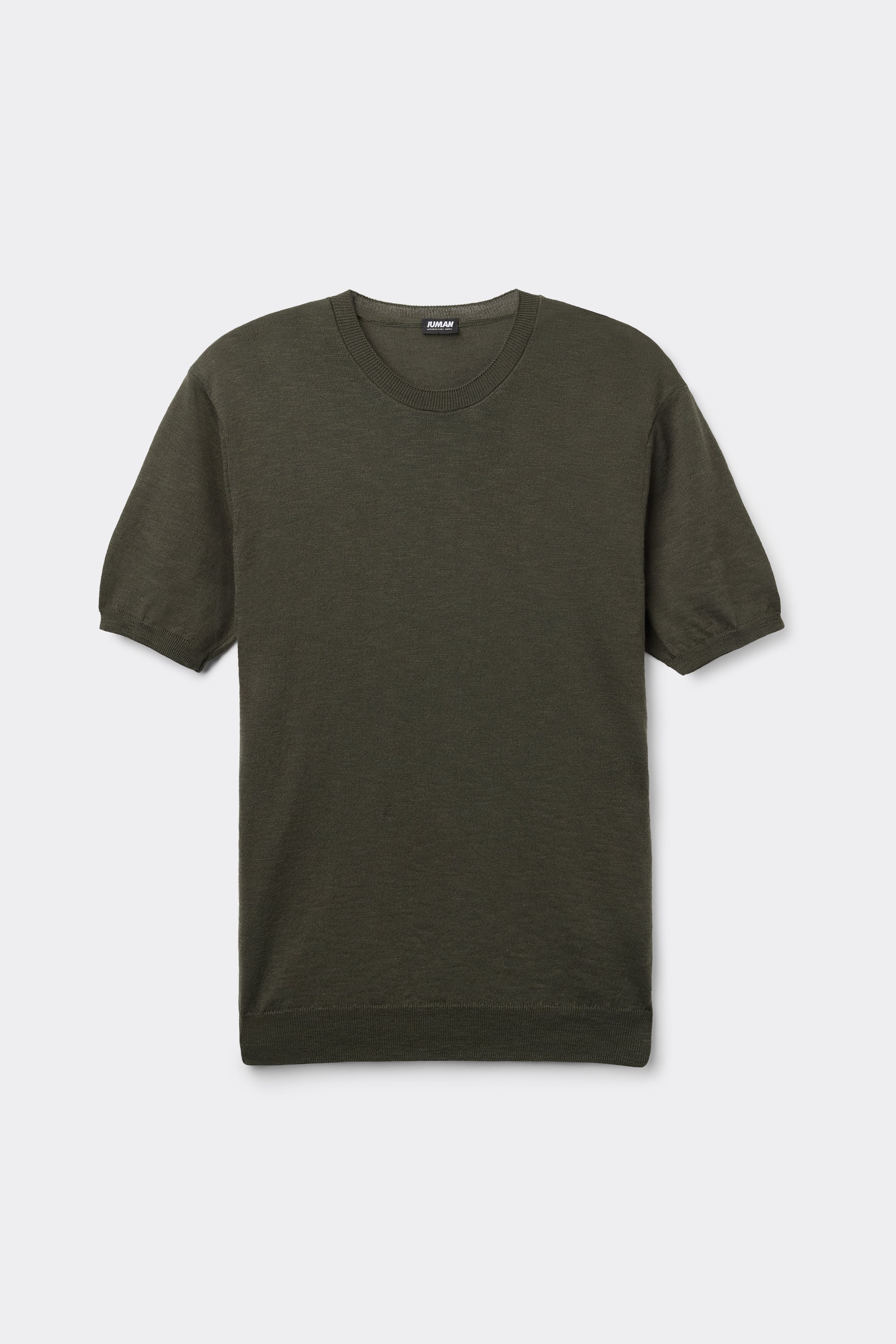 スラブコットン ニット ショートスリーブ Tシャツ