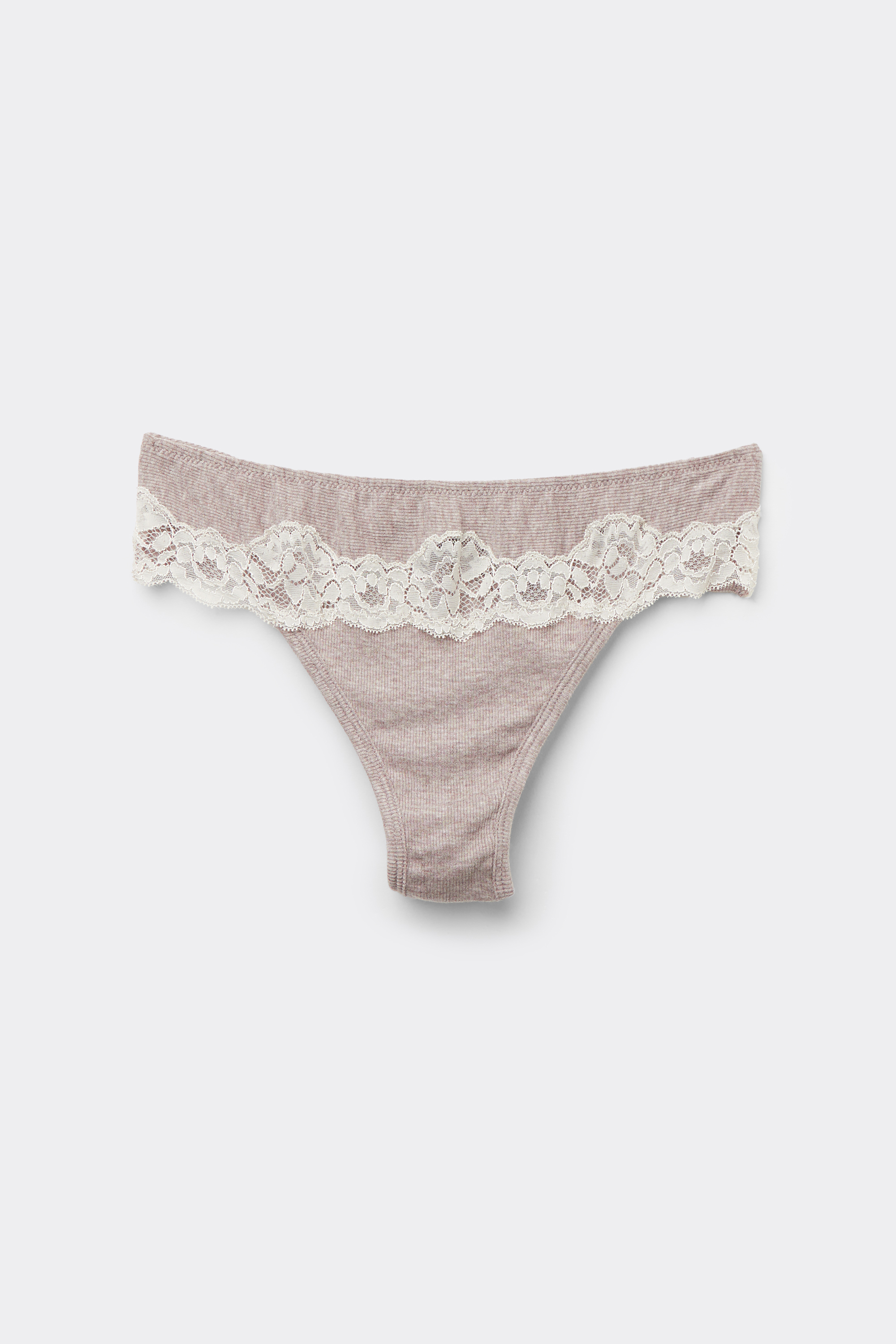 Lace and Microfiber '80s Style Brazilian | Intimissimi