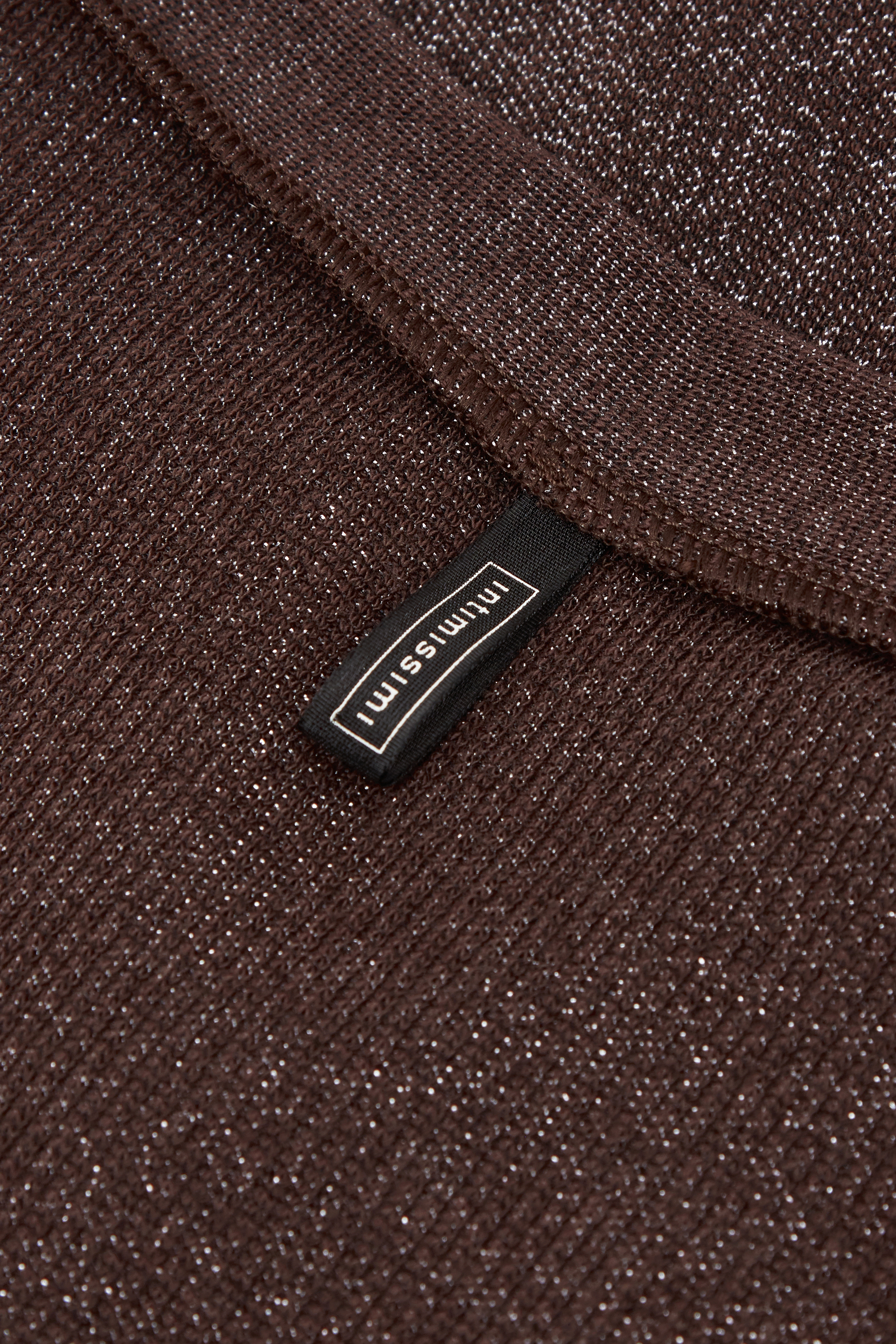 ラメ コットンリブ カーディガン