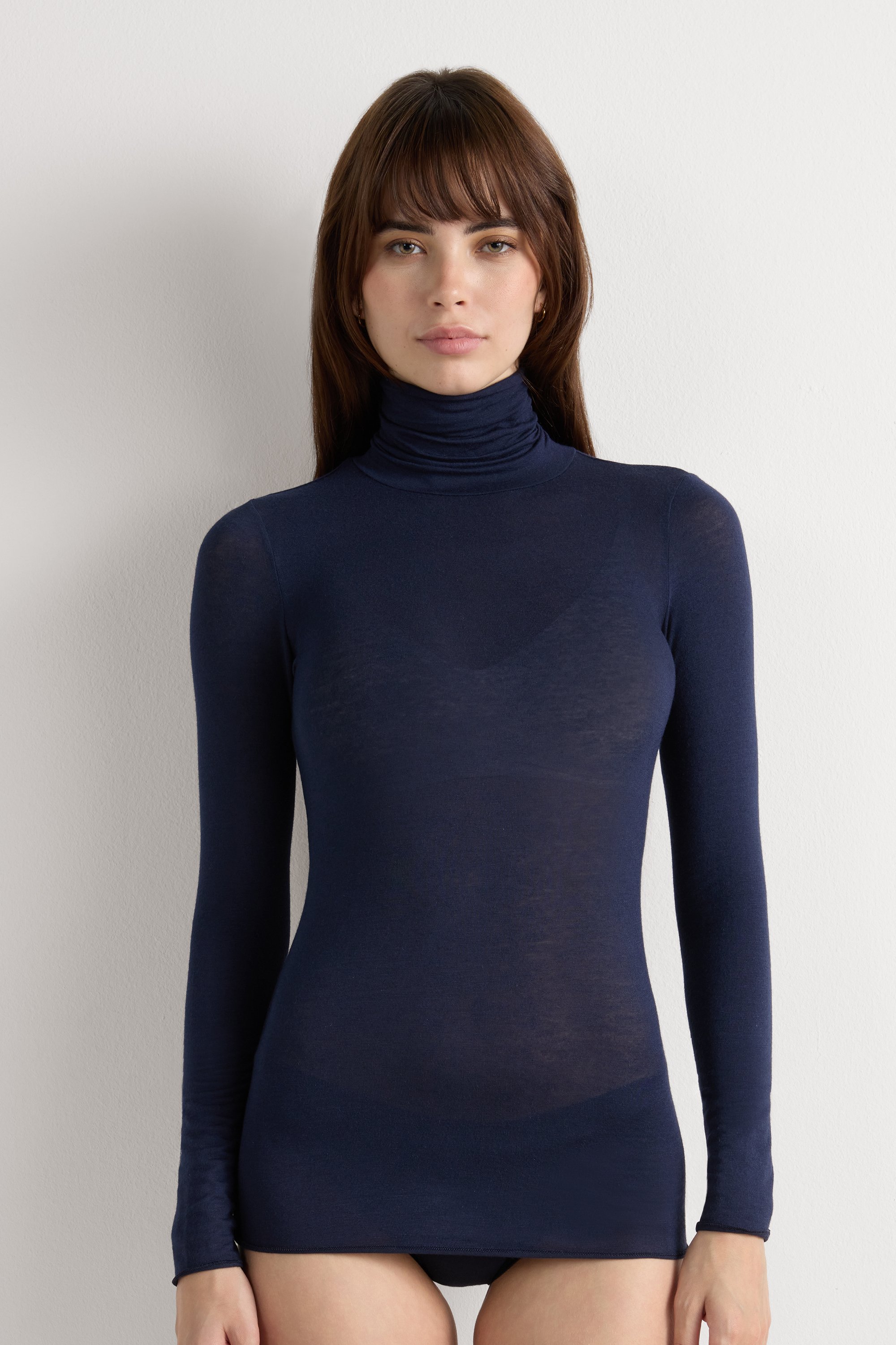 売れ筋商品|||イチ Tシャツ レディース トップス IXWILMA - Long sleeved top - cashmere blue antiqua バイカラーシャツ シャツ レディース トップス 長袖