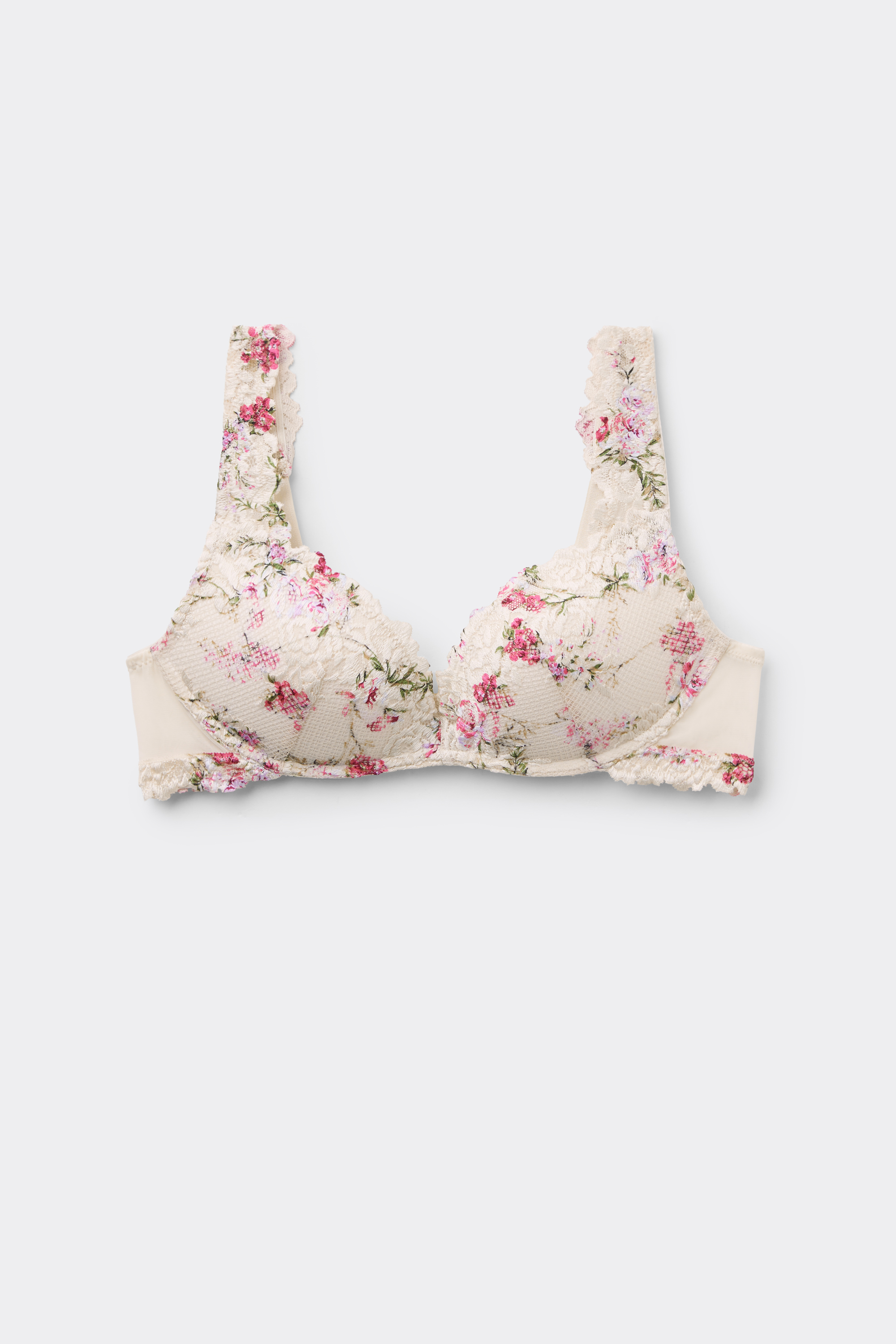 "Pretty Flowers" プリント Gioia スーパープッシュアップブラ