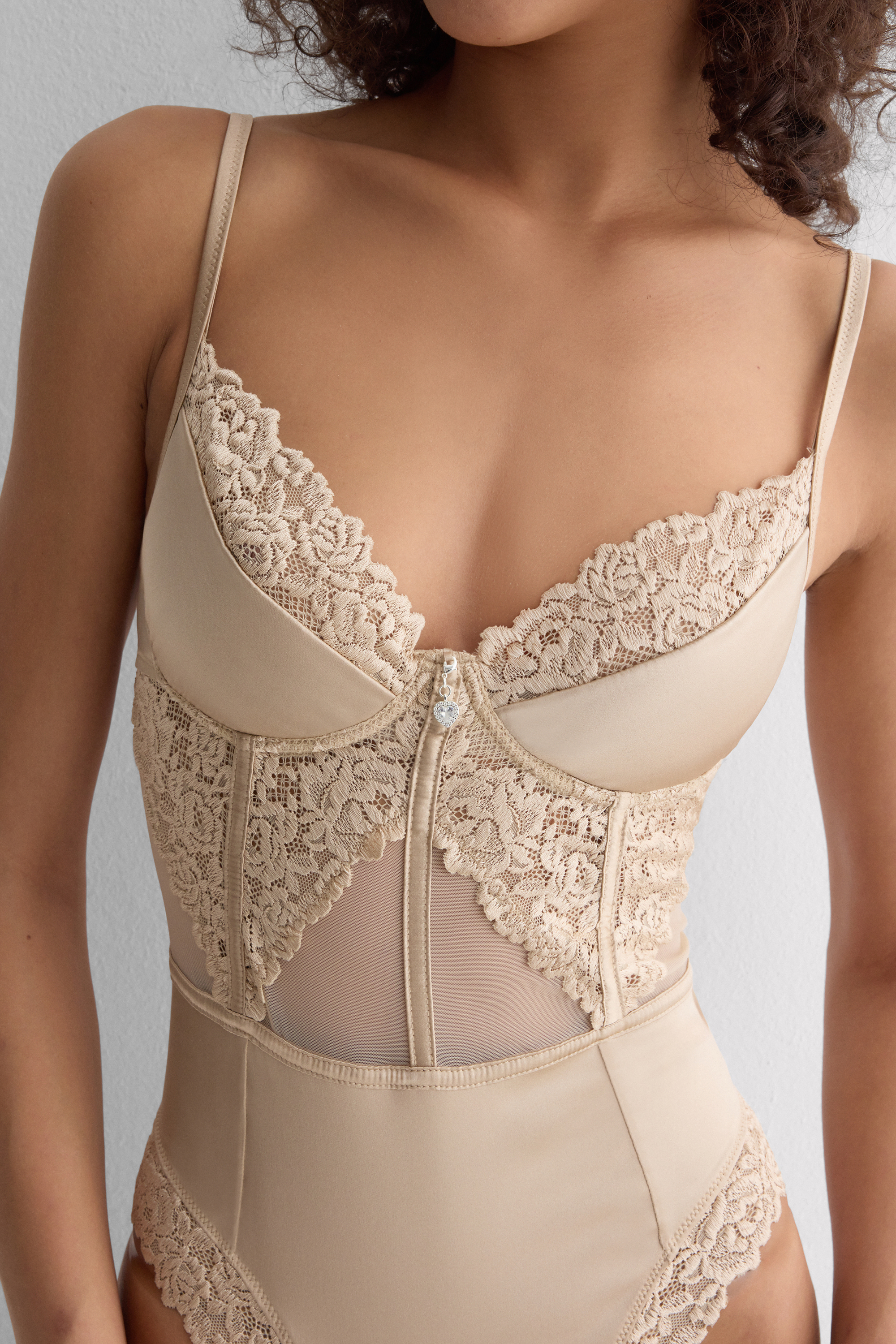 "Silky Flowers" Carioca ボディスーツ