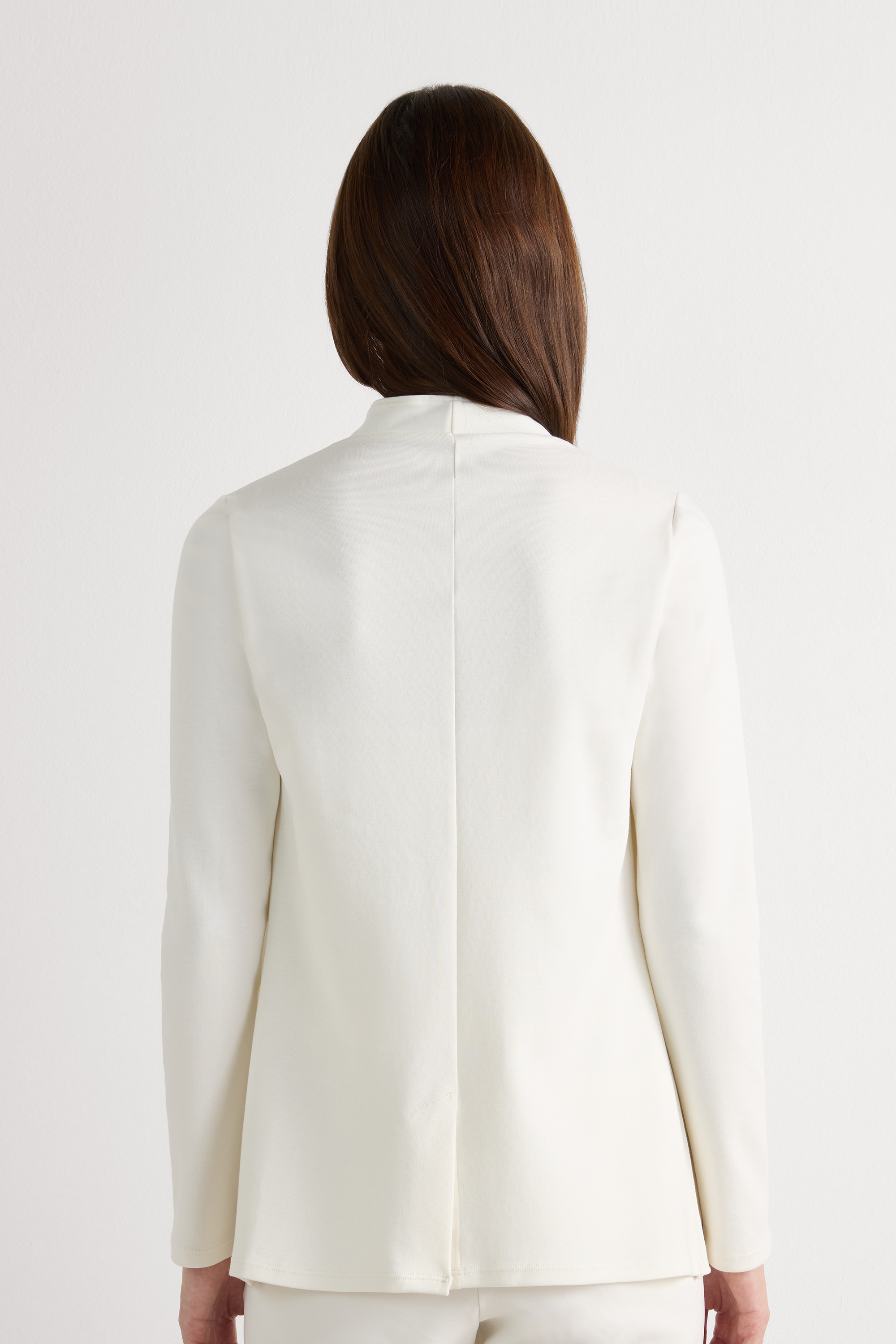 コットン インターロック編み 長袖カーディガン