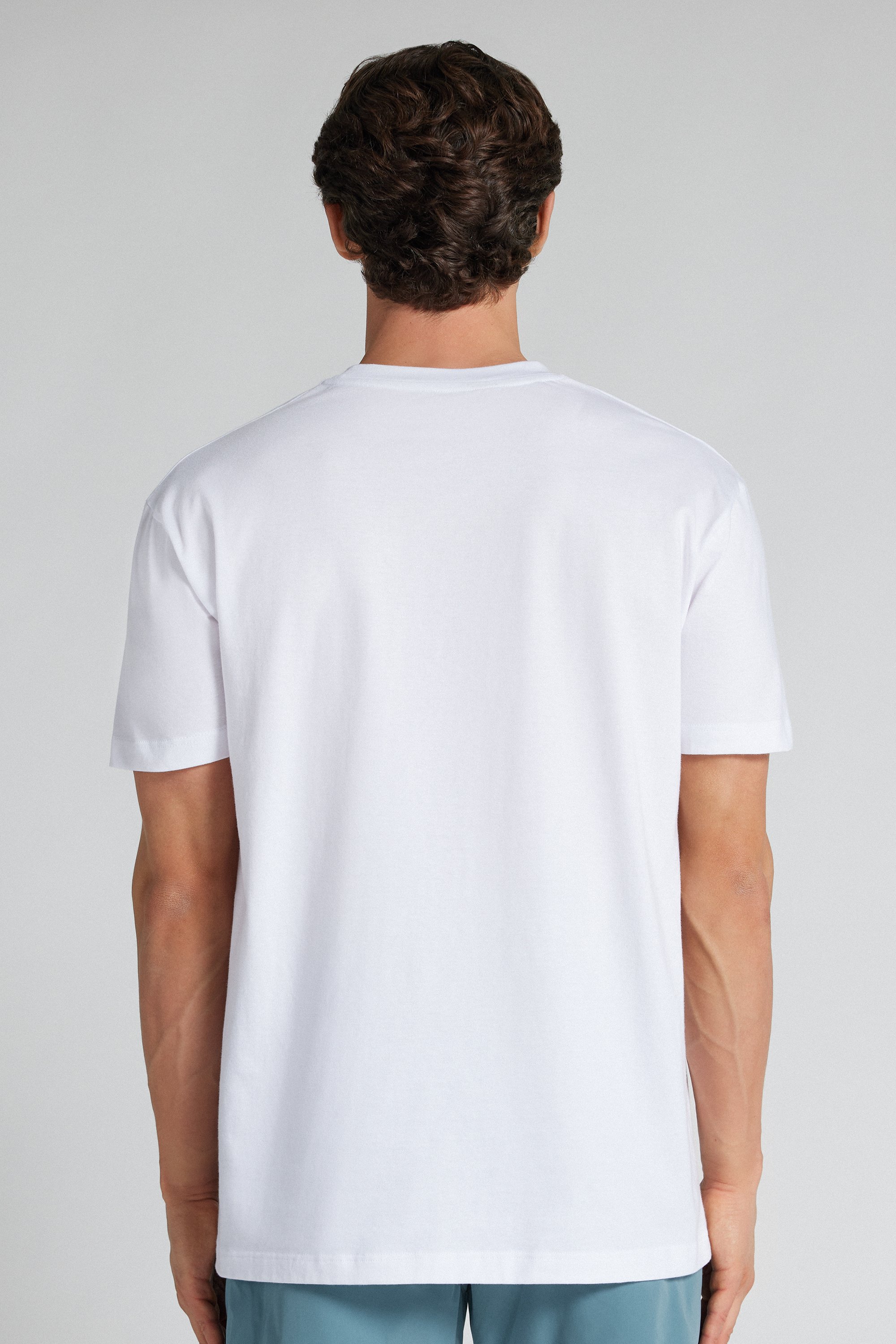 You&Me エンブロイダリープリント コットン100% Tシャツ