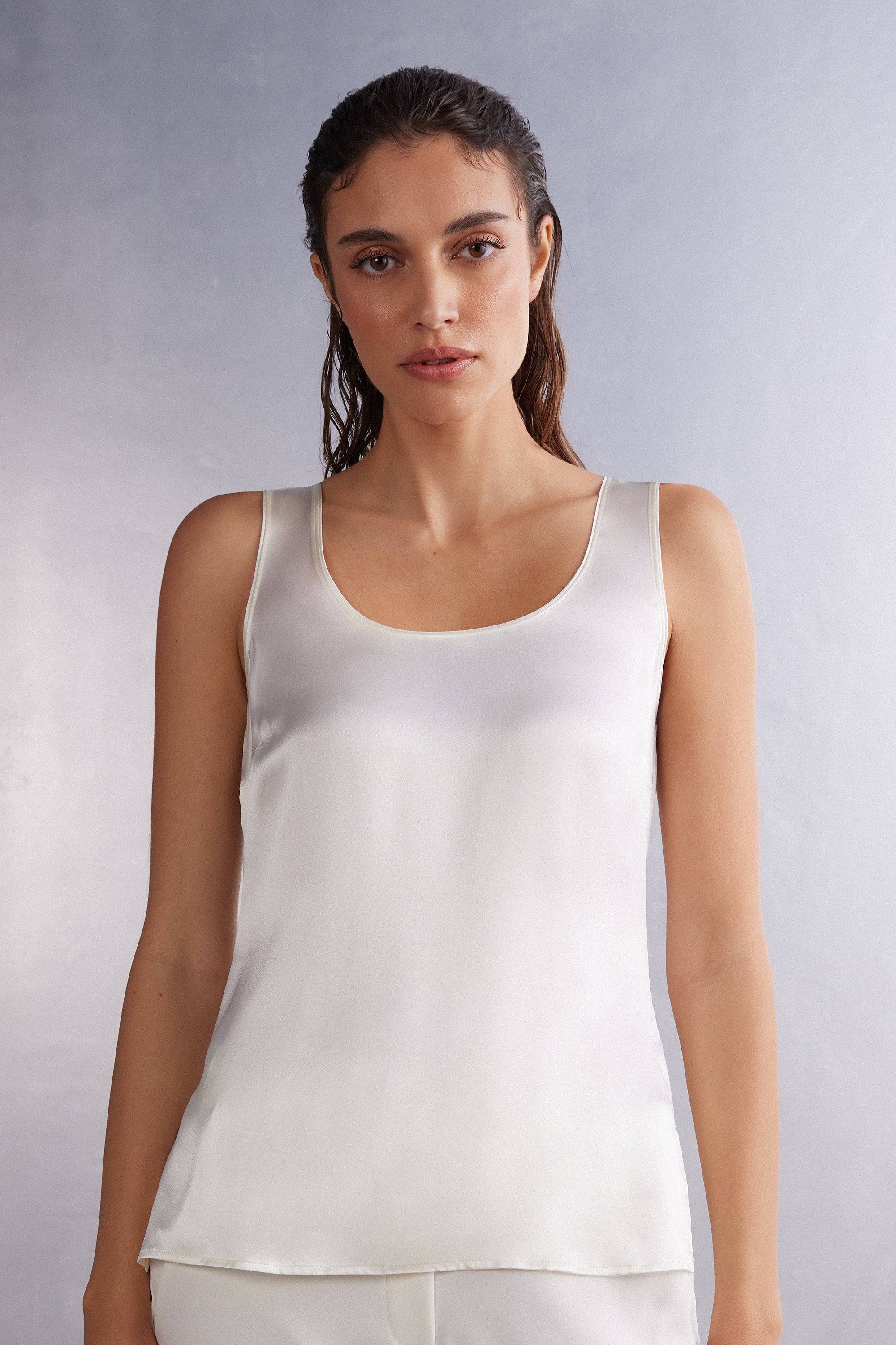 Women's Silk Blend Bra Tank Top, Women's Undershirts