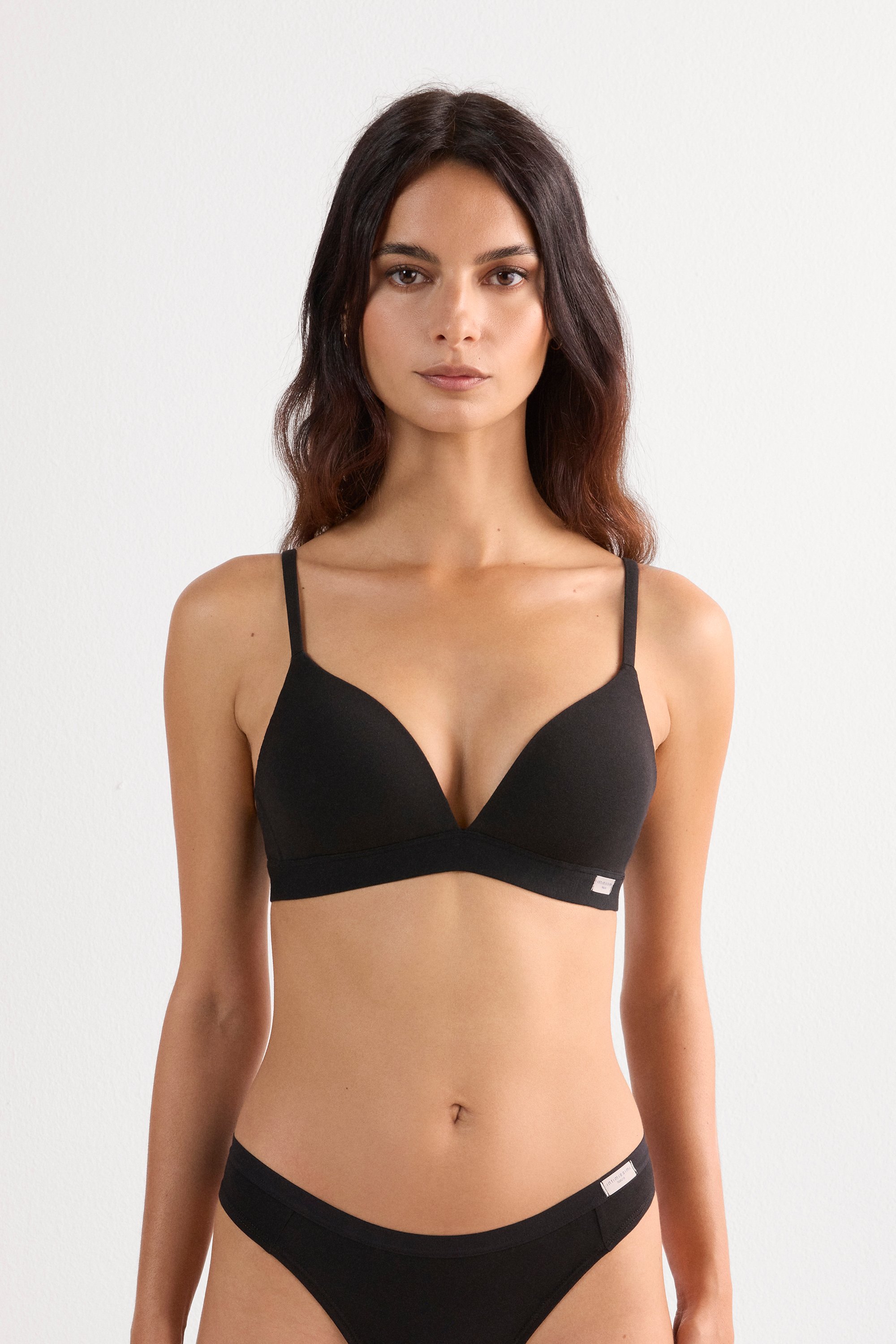 Tiziana コットン トライアングルブラ