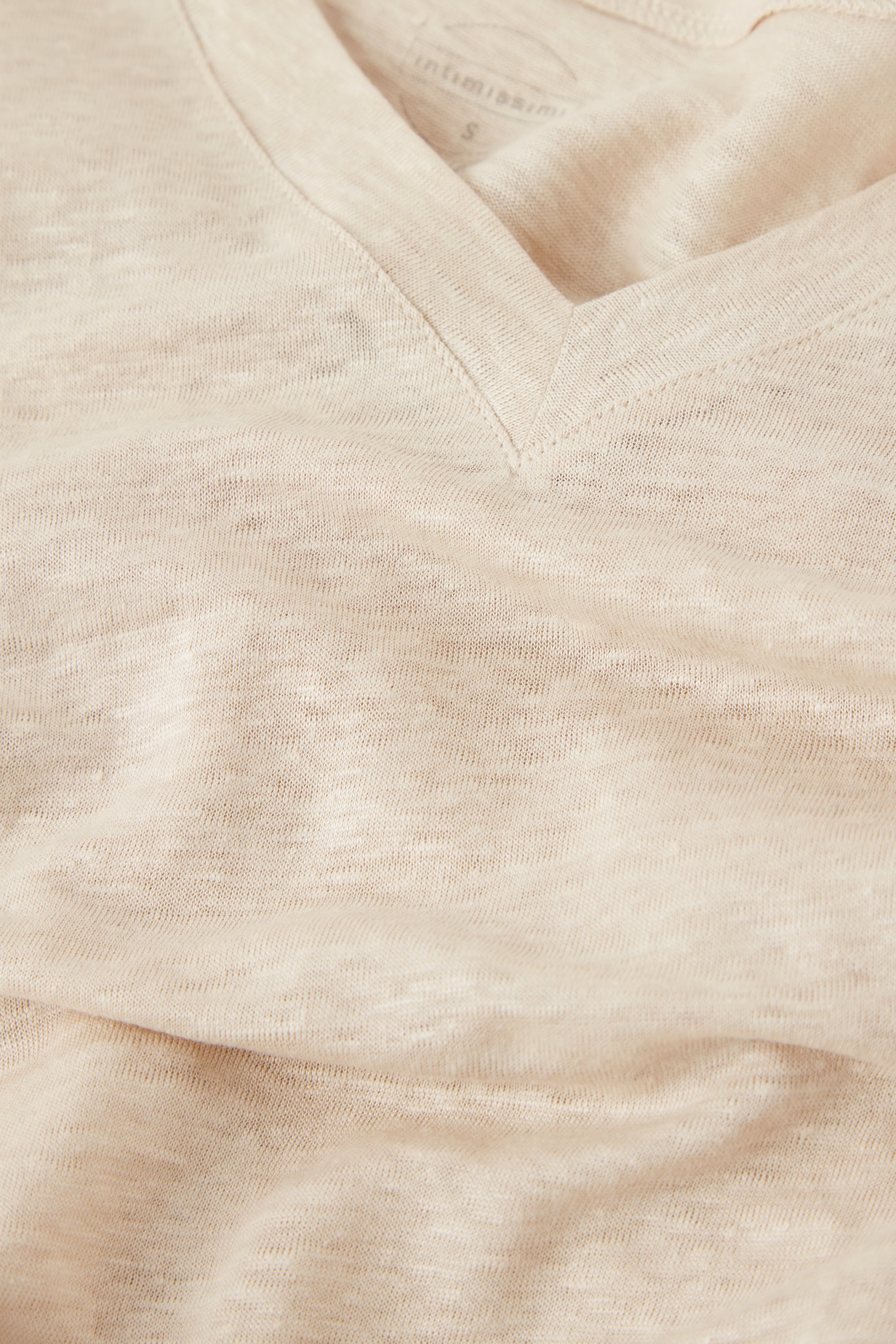 The Pure Linen リネン Vネック ショートスリーブ Tシャツ