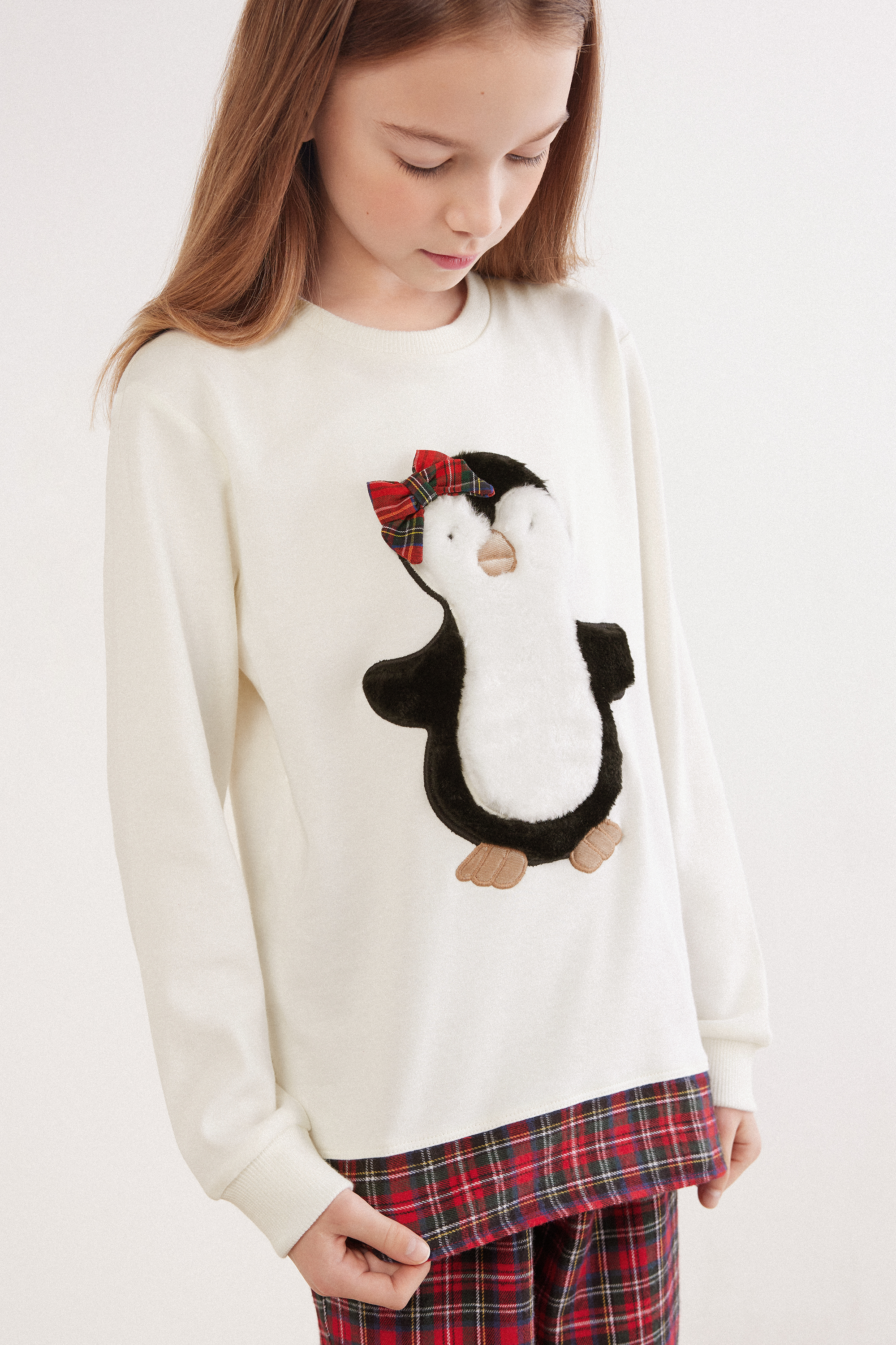 ペンギンガール コットン ガールズ ロングパジャマ