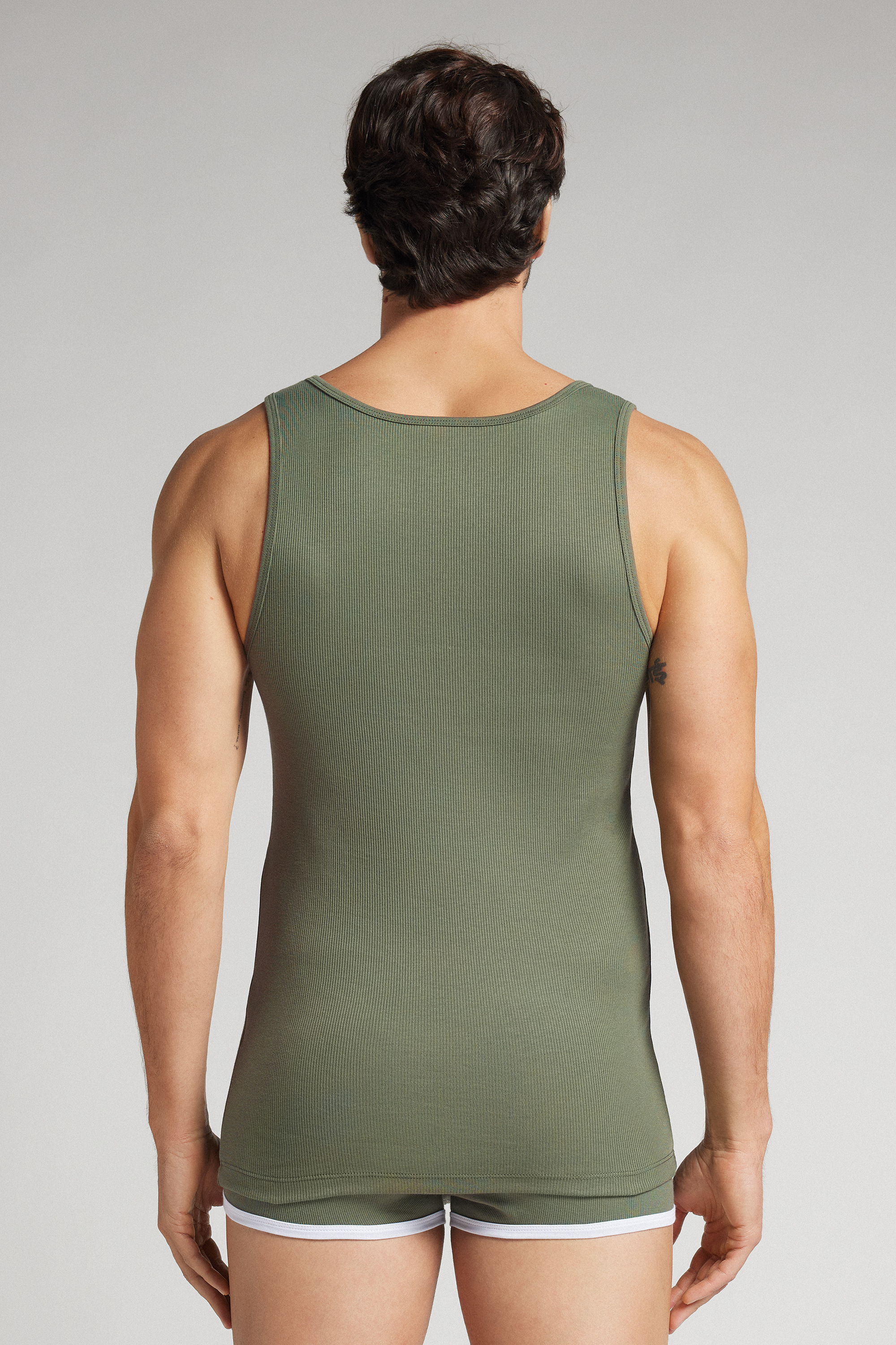 スーペリアコットン リブ タンクトップ