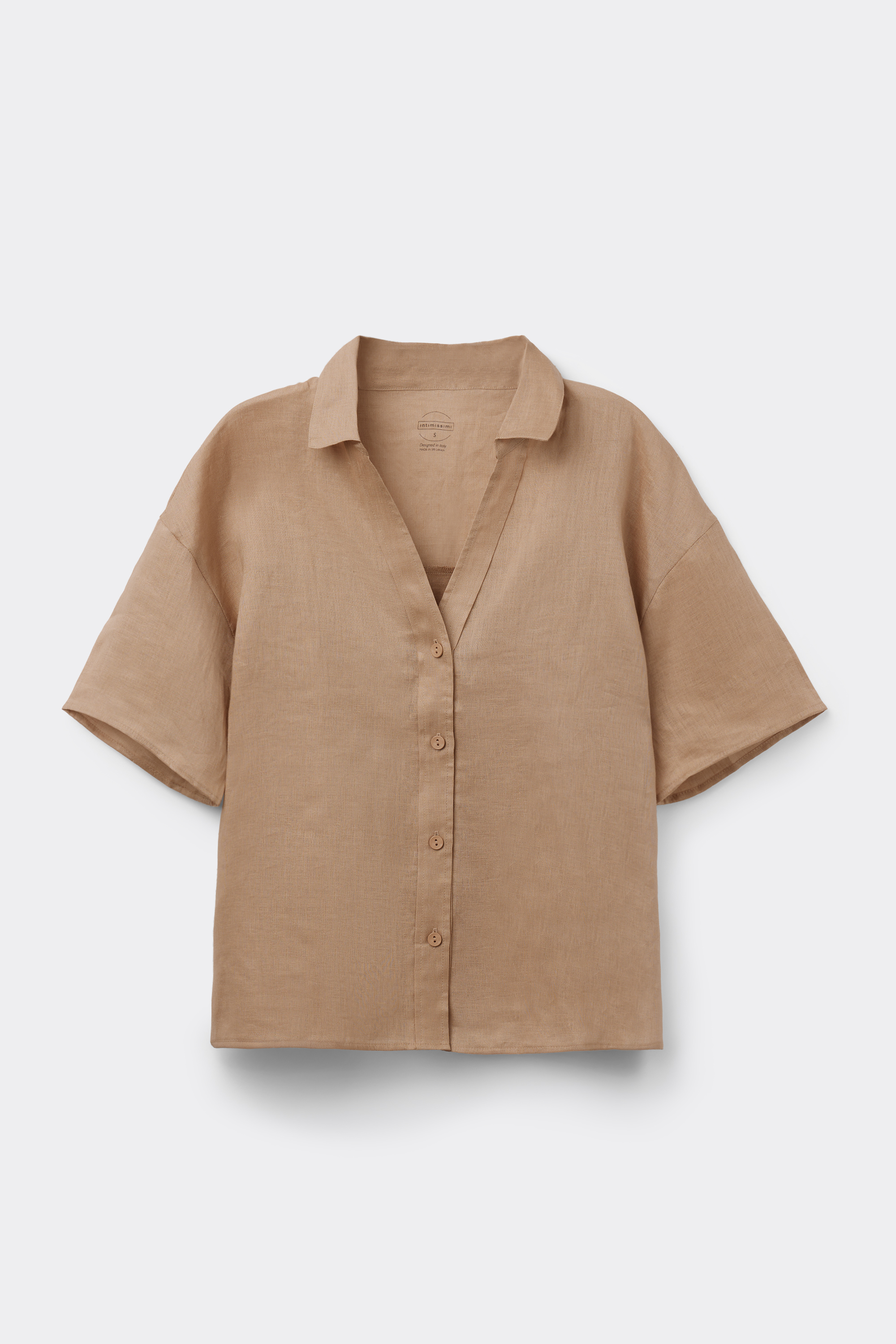 The Pure Linen リネンファブリック ショートスリーブ シャツ