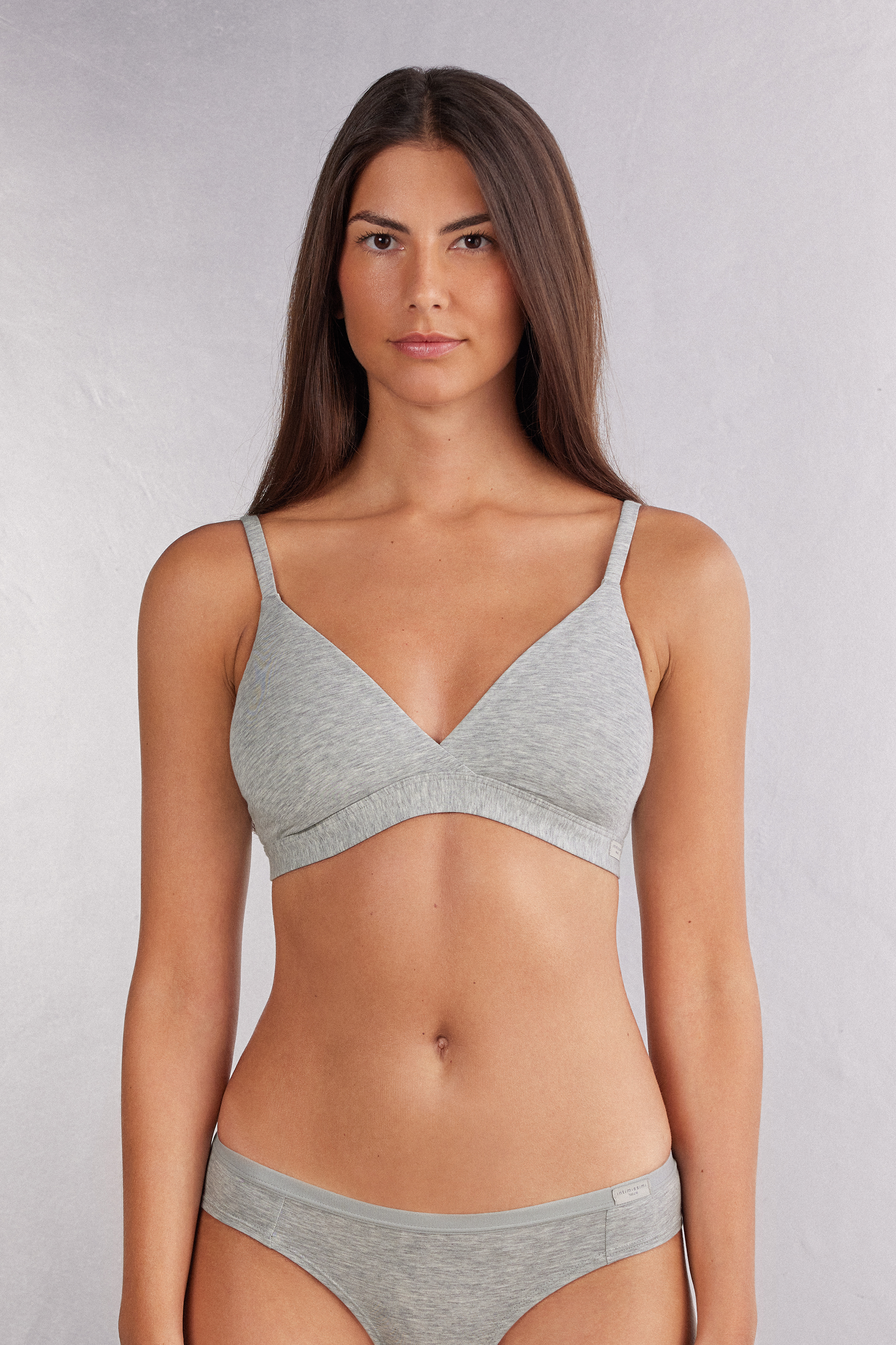 Emma Triangle Bra in Natural Cotton