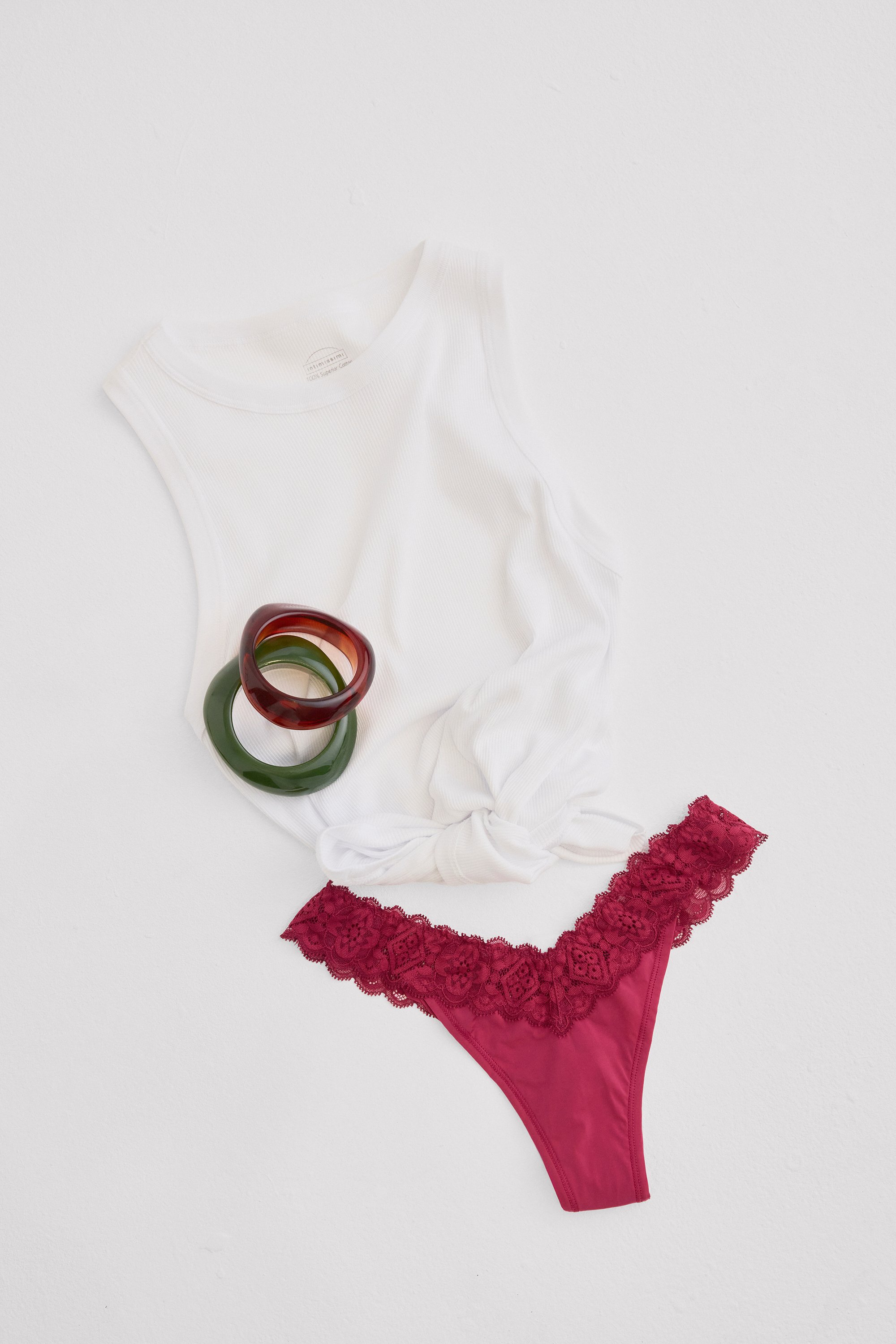 レース＆マイクロファイバー エイティーズスタイル ブラジリアン