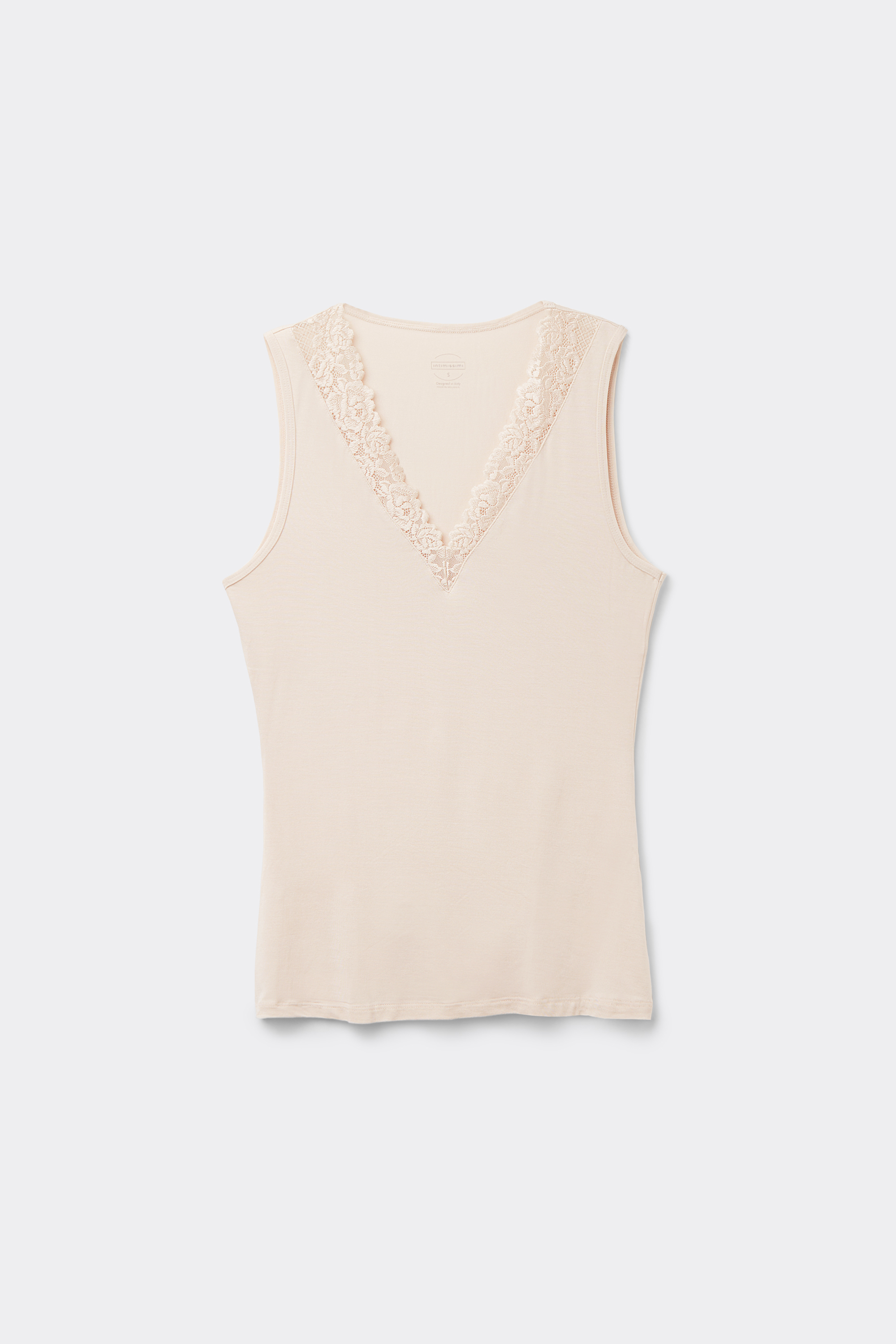 Pretty Flowers モダール＆レース タンクトップ