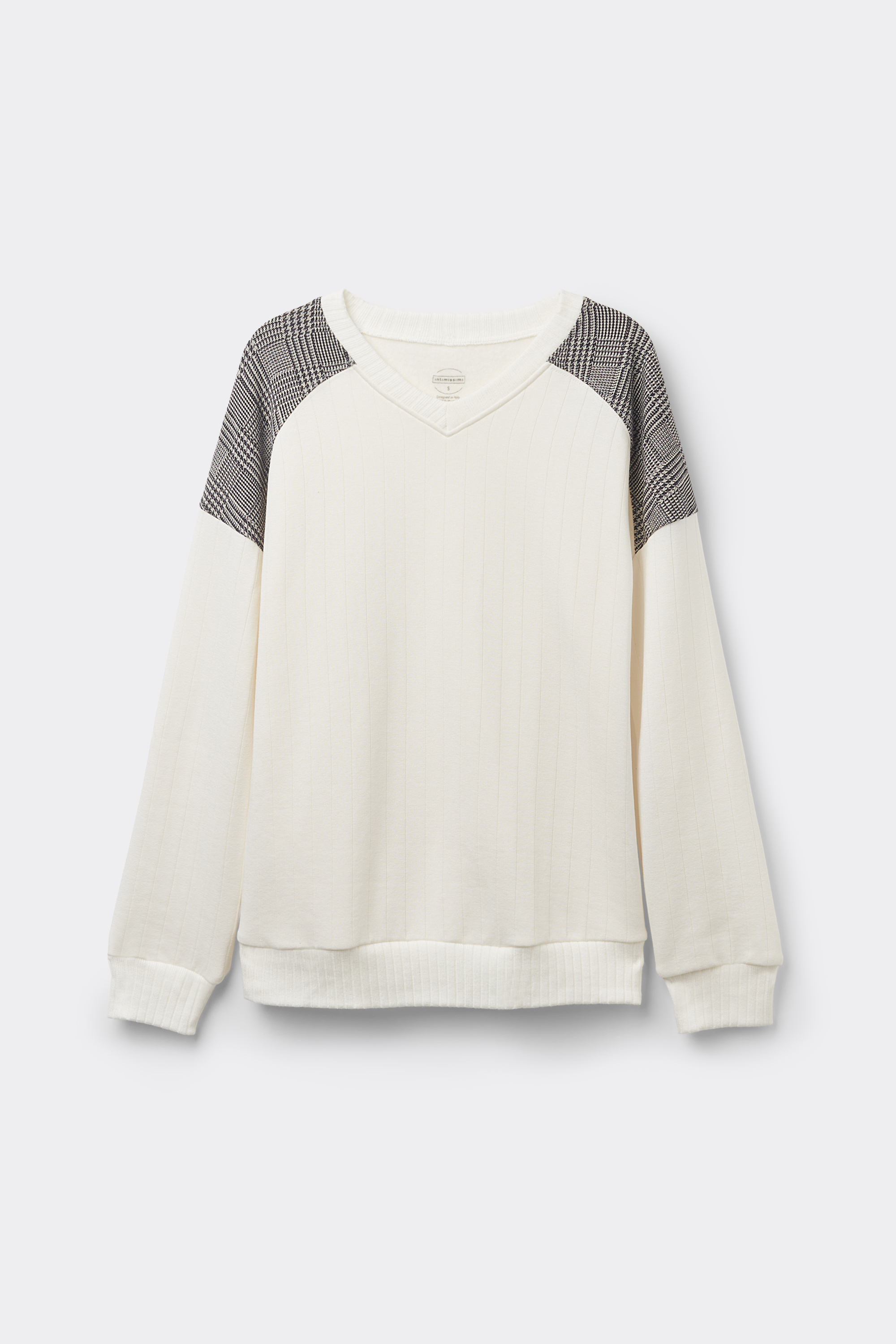 Royal Elegance Long-Sleeved V-Neck Top