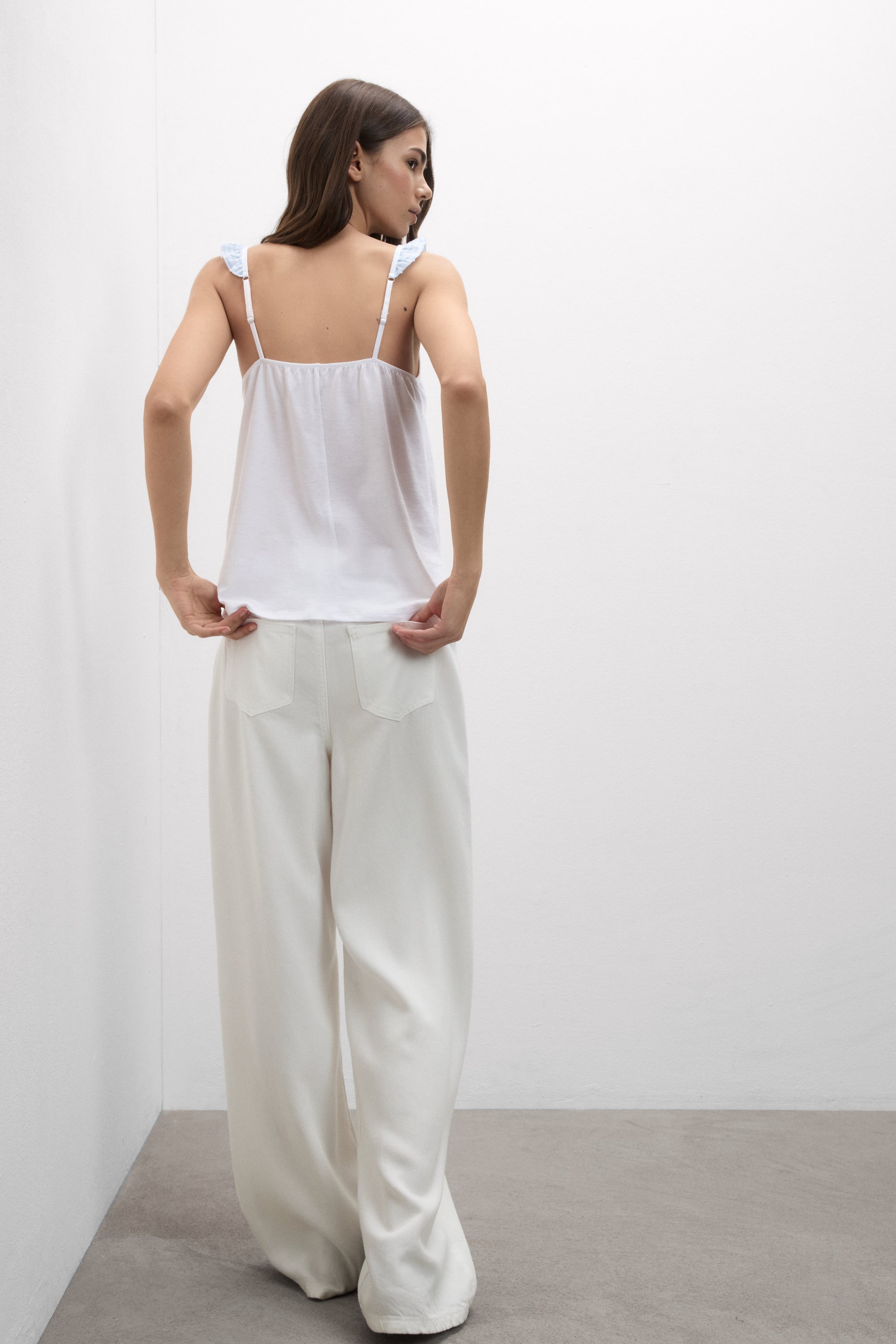 Romantic Stripes Ultrafreshコットン トップス