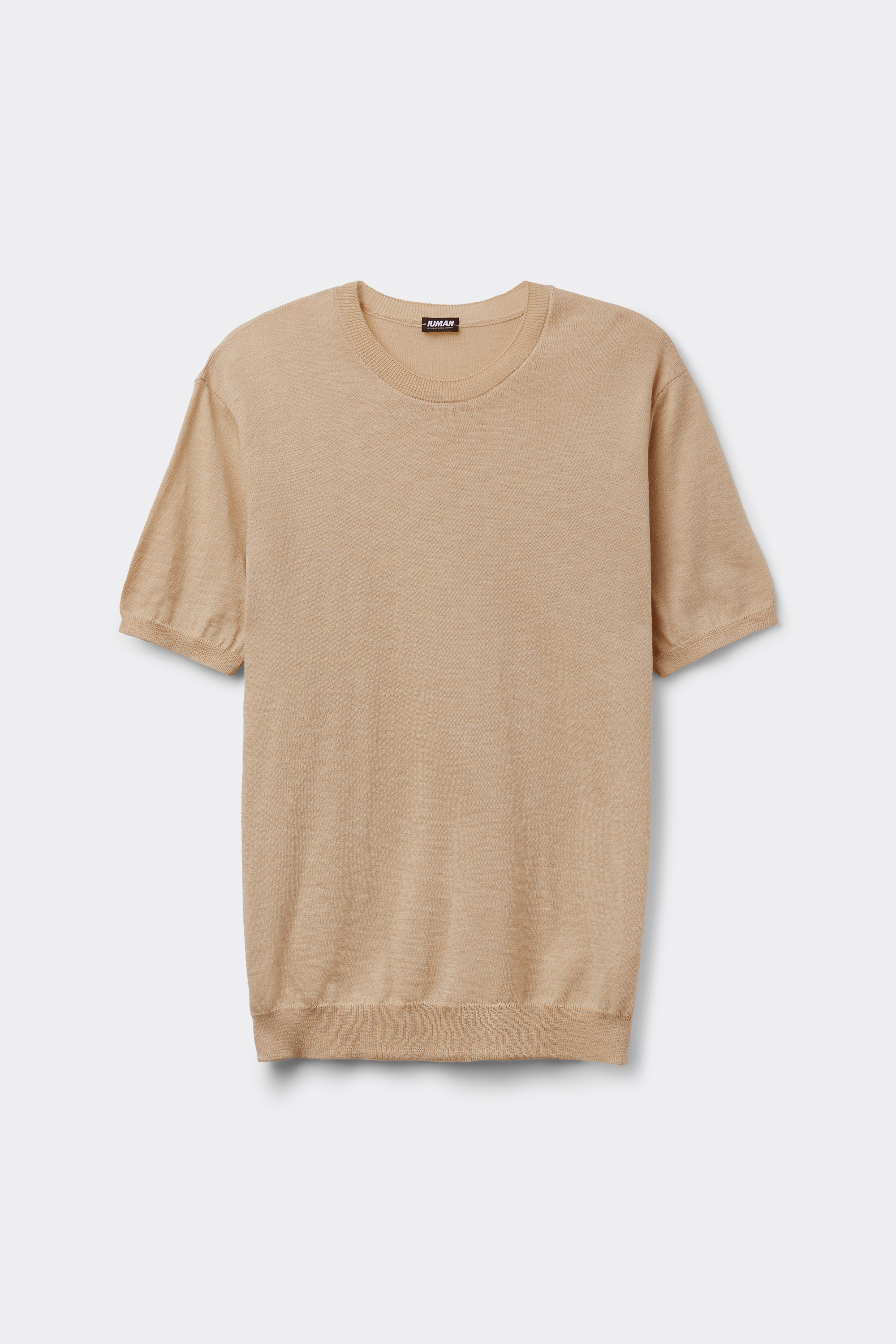 スラブコットン ニット ショートスリーブ Tシャツ