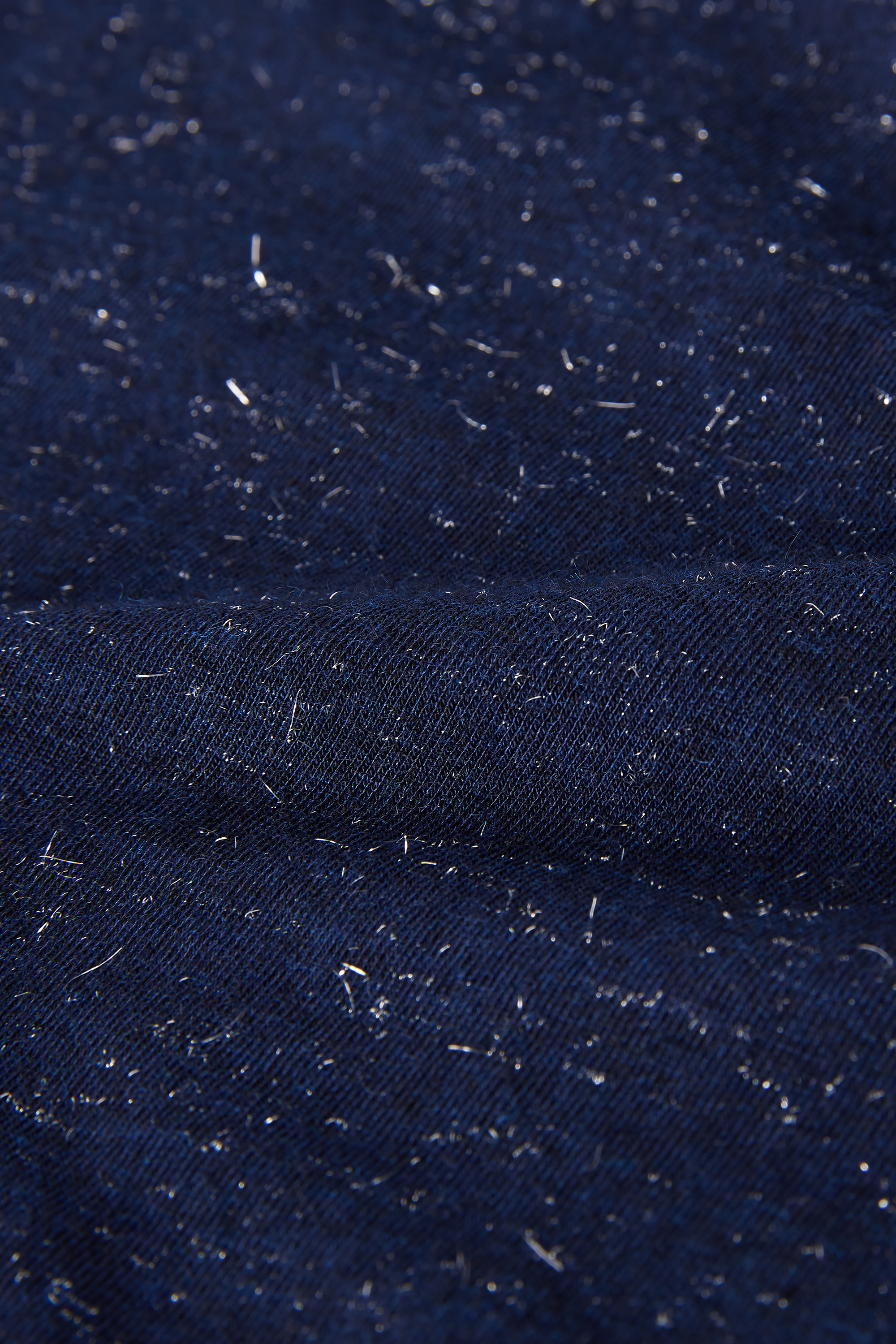 ラメ入りカシミヤ混 ライトモダール タートルネックニット