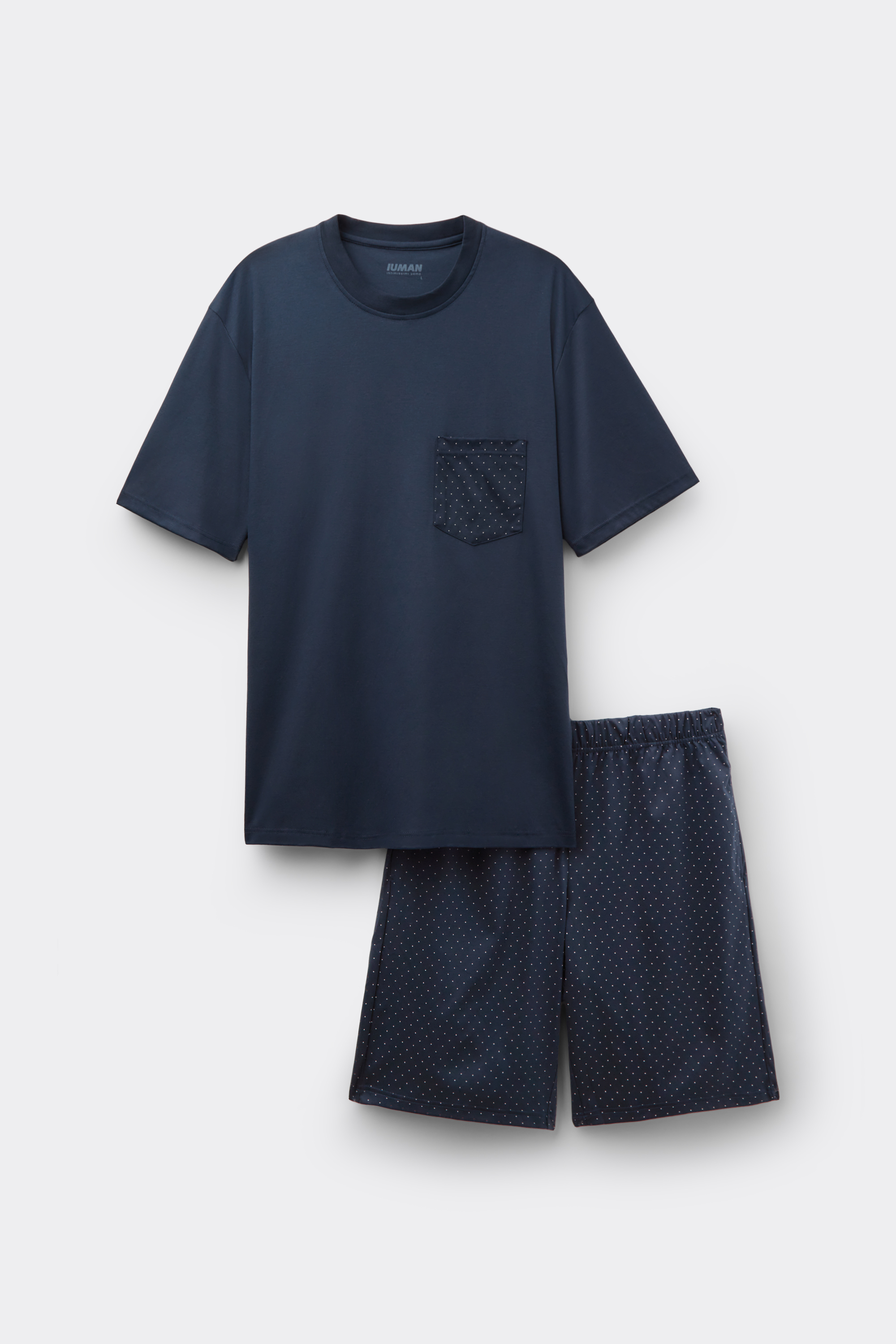 ドット柄 マーセライズド プレミアムコットン filo Premium ショートパジャマ