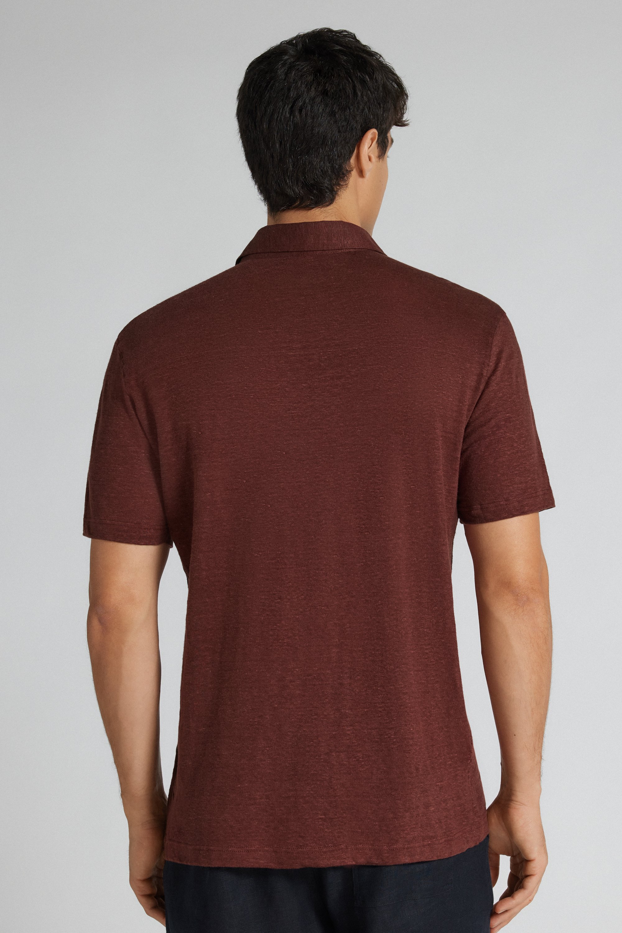 リネン ショートスリーブ ポロシャツ