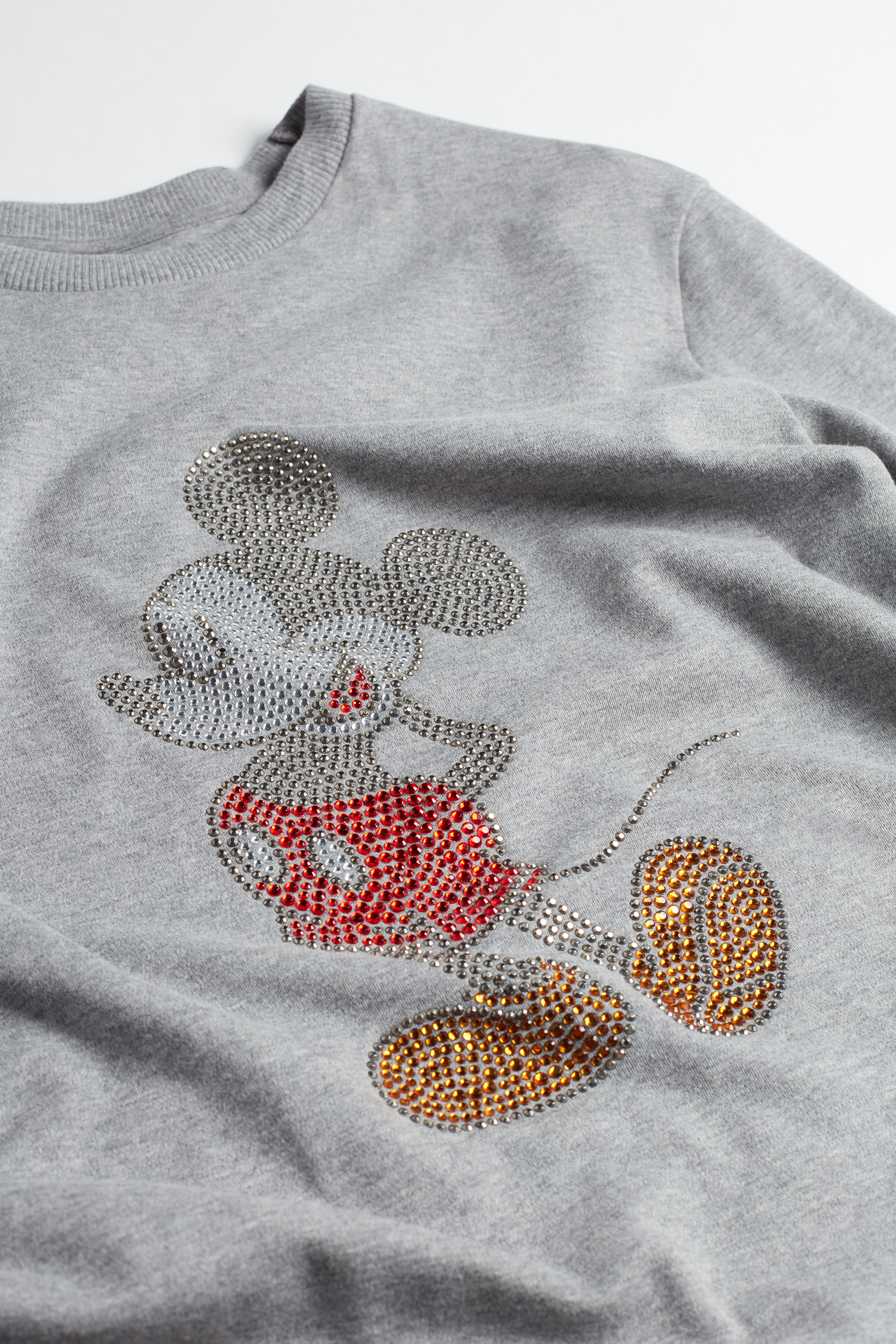 トップス ANCELLM MICKY PRINT DAMAGE SWEAT SHIRT ANCELLM/ 