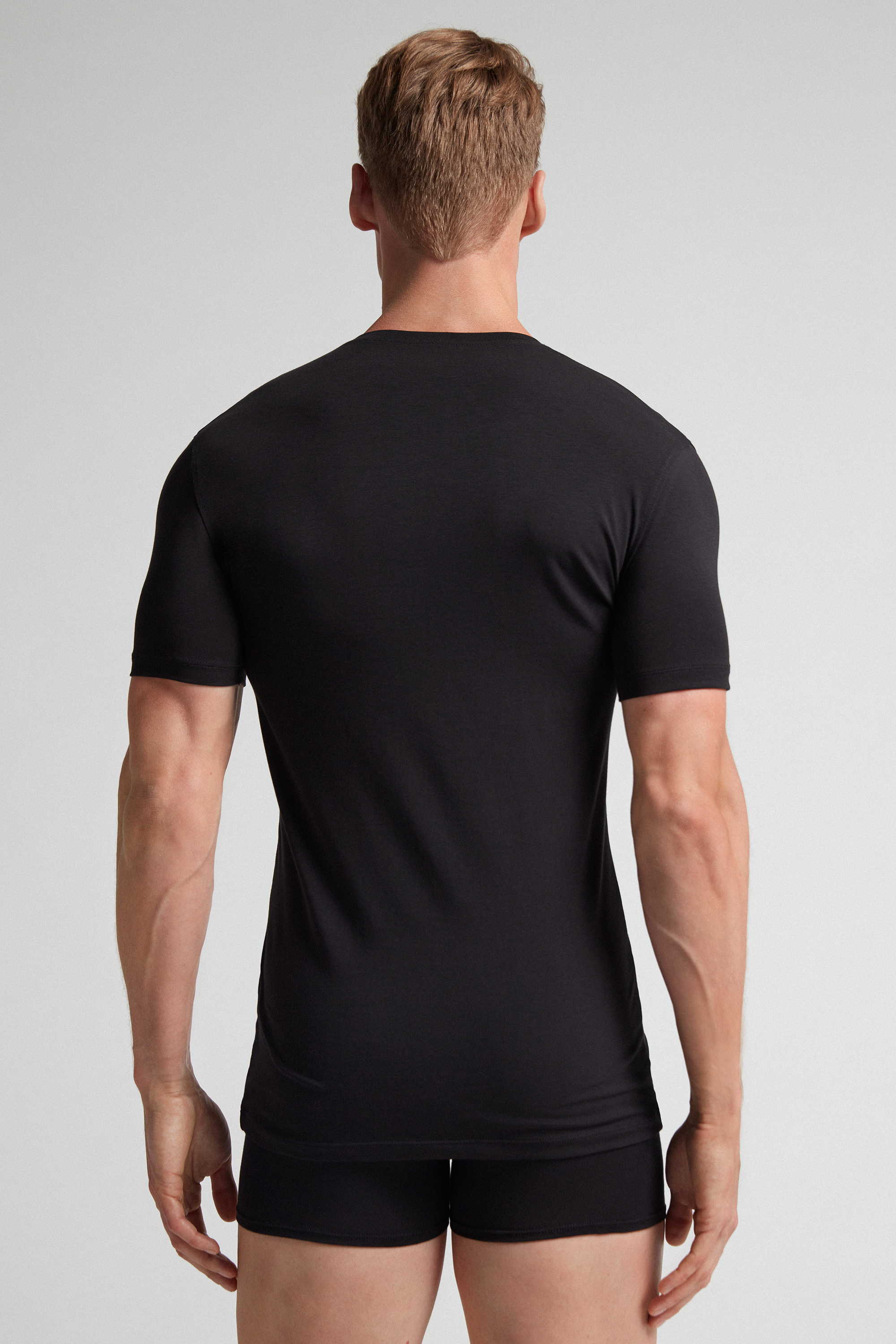 ストレッチスーペリアコットン Vネック Tシャツ