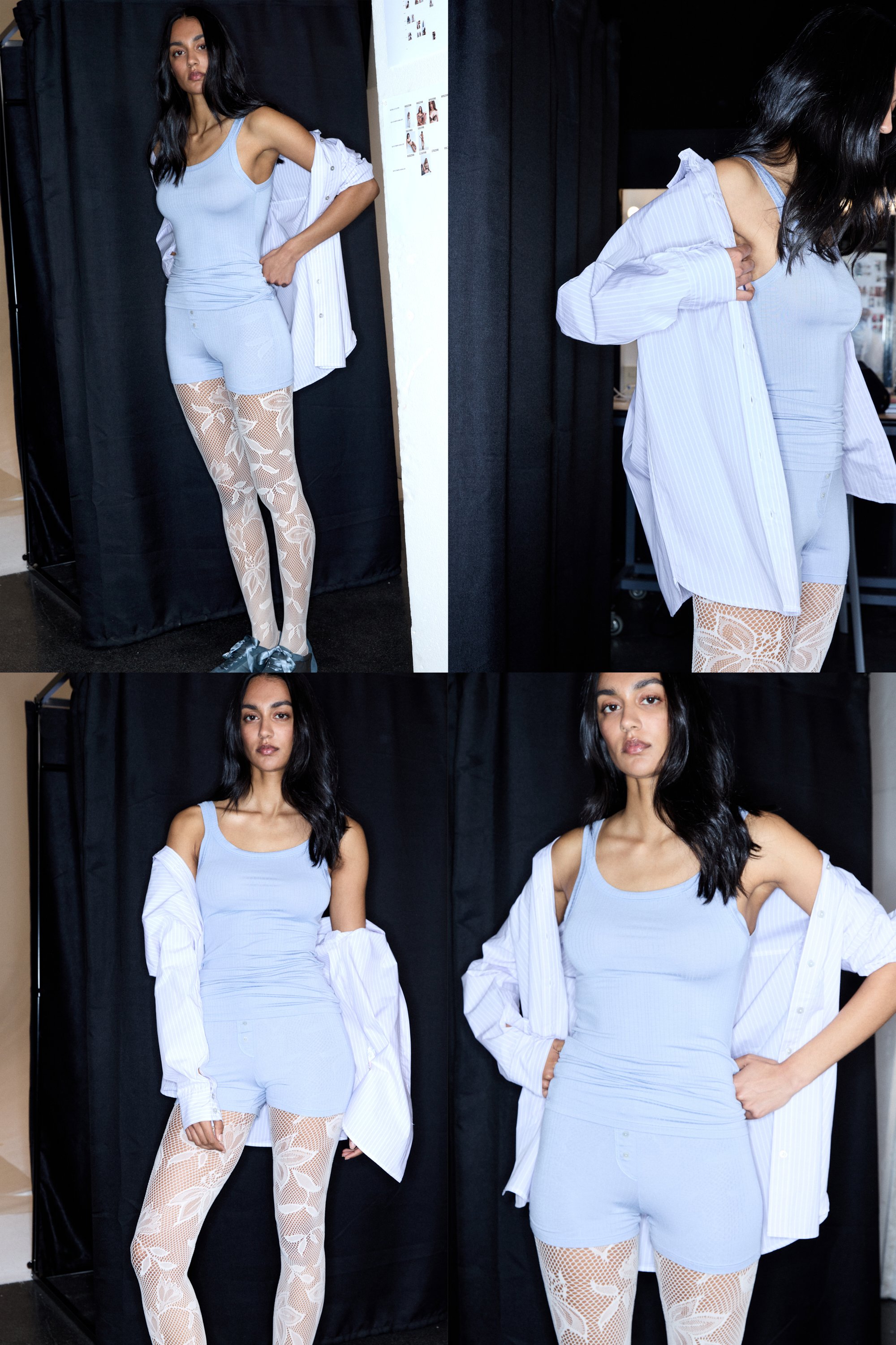 "Soft Lounge" モダール リブ ショートパジャマ